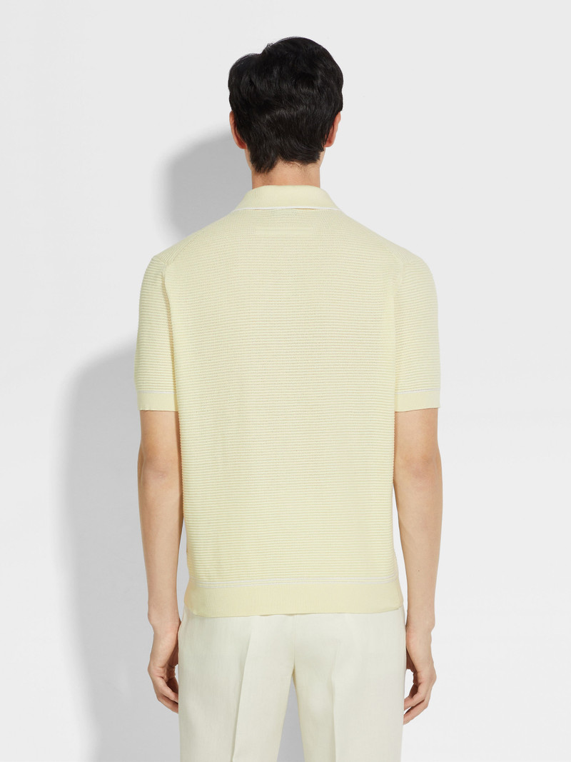 LIGHT YELLOW PREMIUM COTTON POLO SHIRT 5