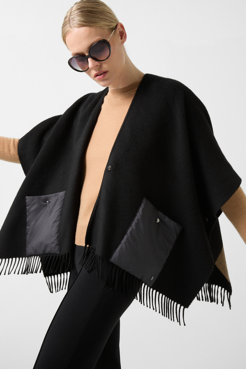 Nancie poncho in Black 5