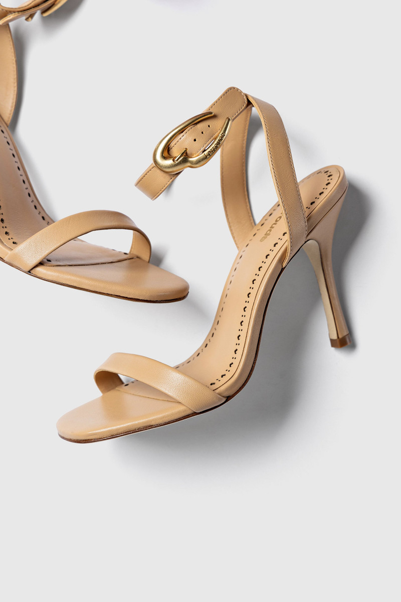 Verona Sandal In Tan Leather 4