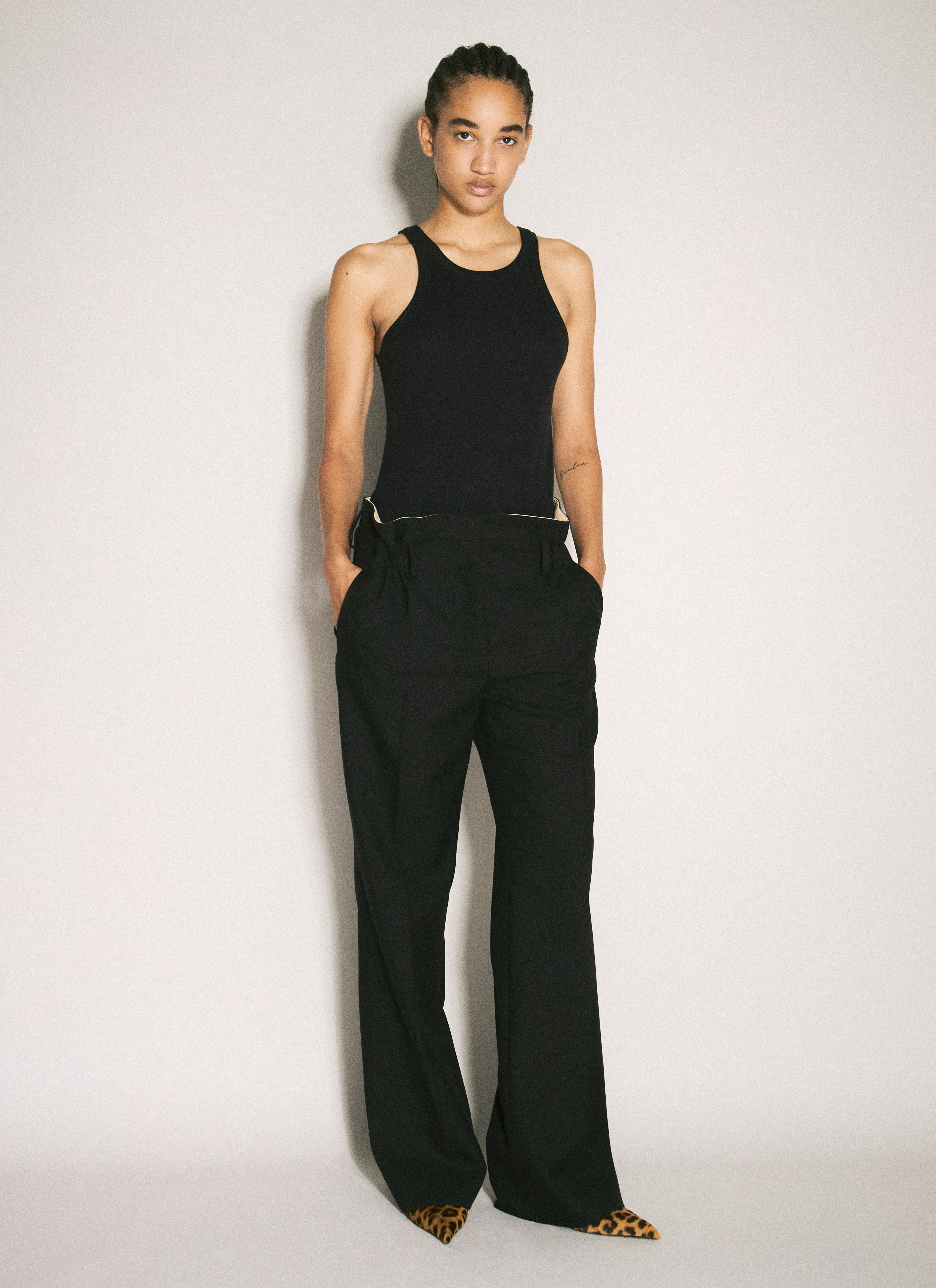 Prada Women Wool Gabardine Pants - 4