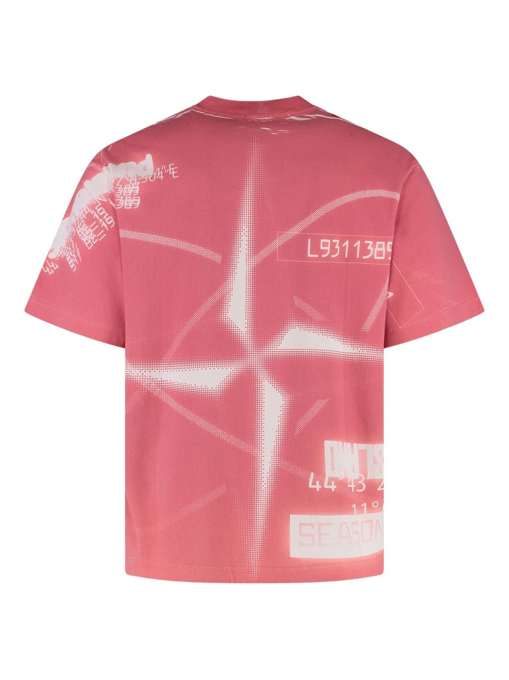 Compass-logo cotton T-shirt - 2