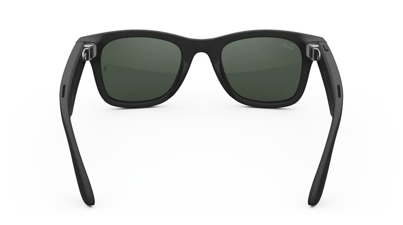 Ray-Ban Meta Wayfarer (Gen 1), Matte Black / Clear to G-15 Green Transitions®, Standard 3