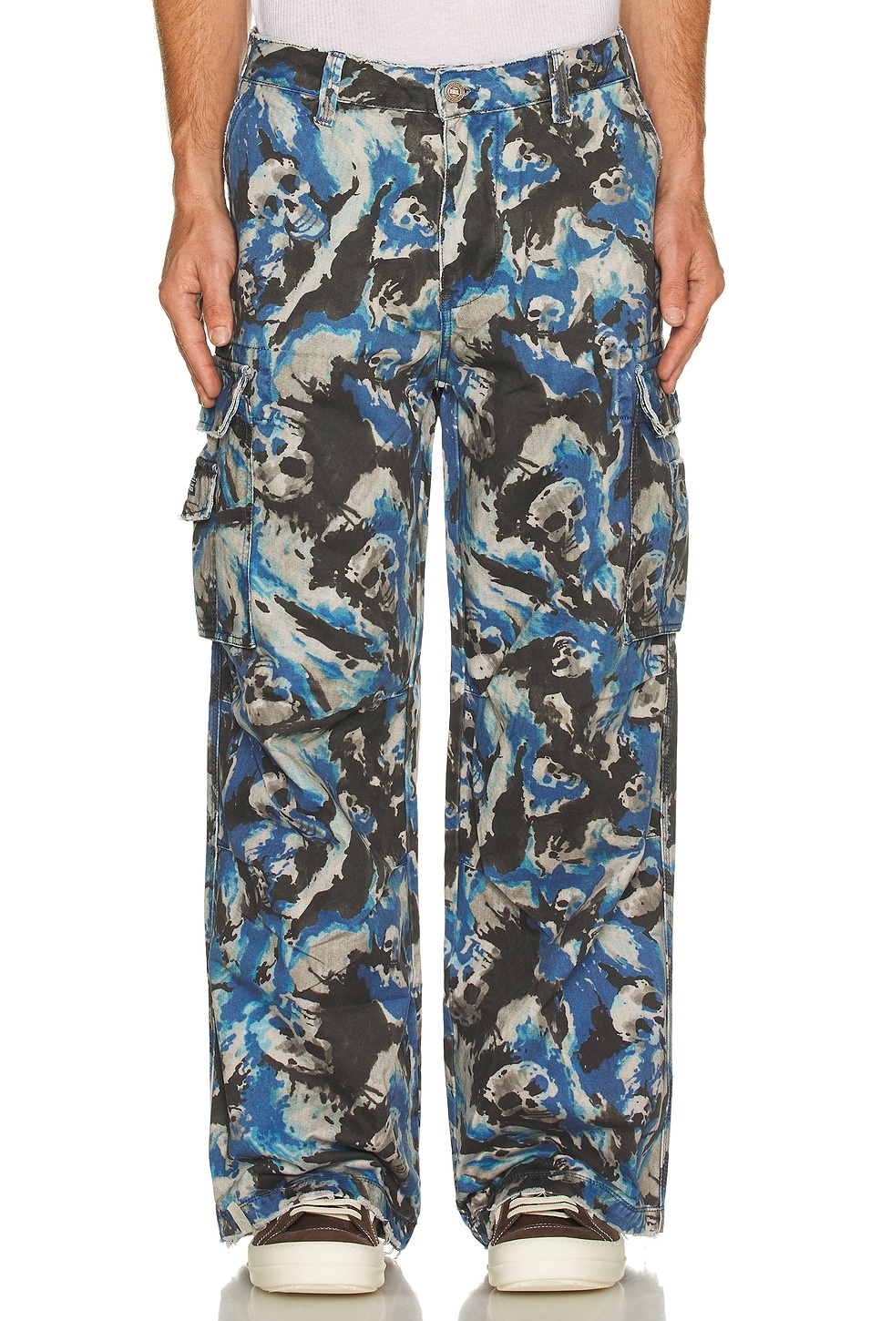 パンツ ERL UNISEX SKULL CARGO PANTS WOVEN ERL Unisex Skull Cargo Pants Woven | forward | REVERSIBLE