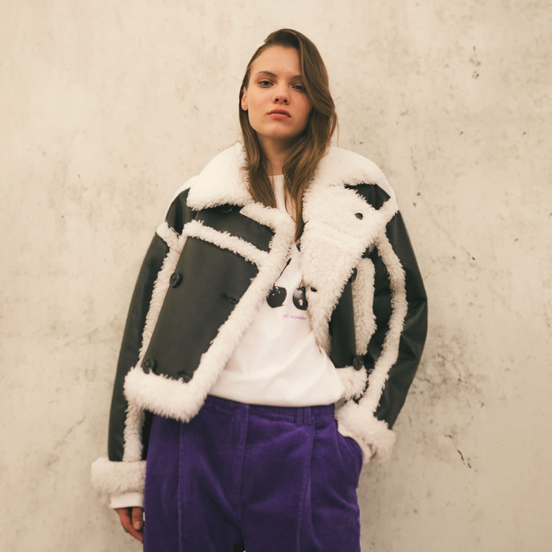 Stand Studio Kristy Faux Shearling Jacket 6