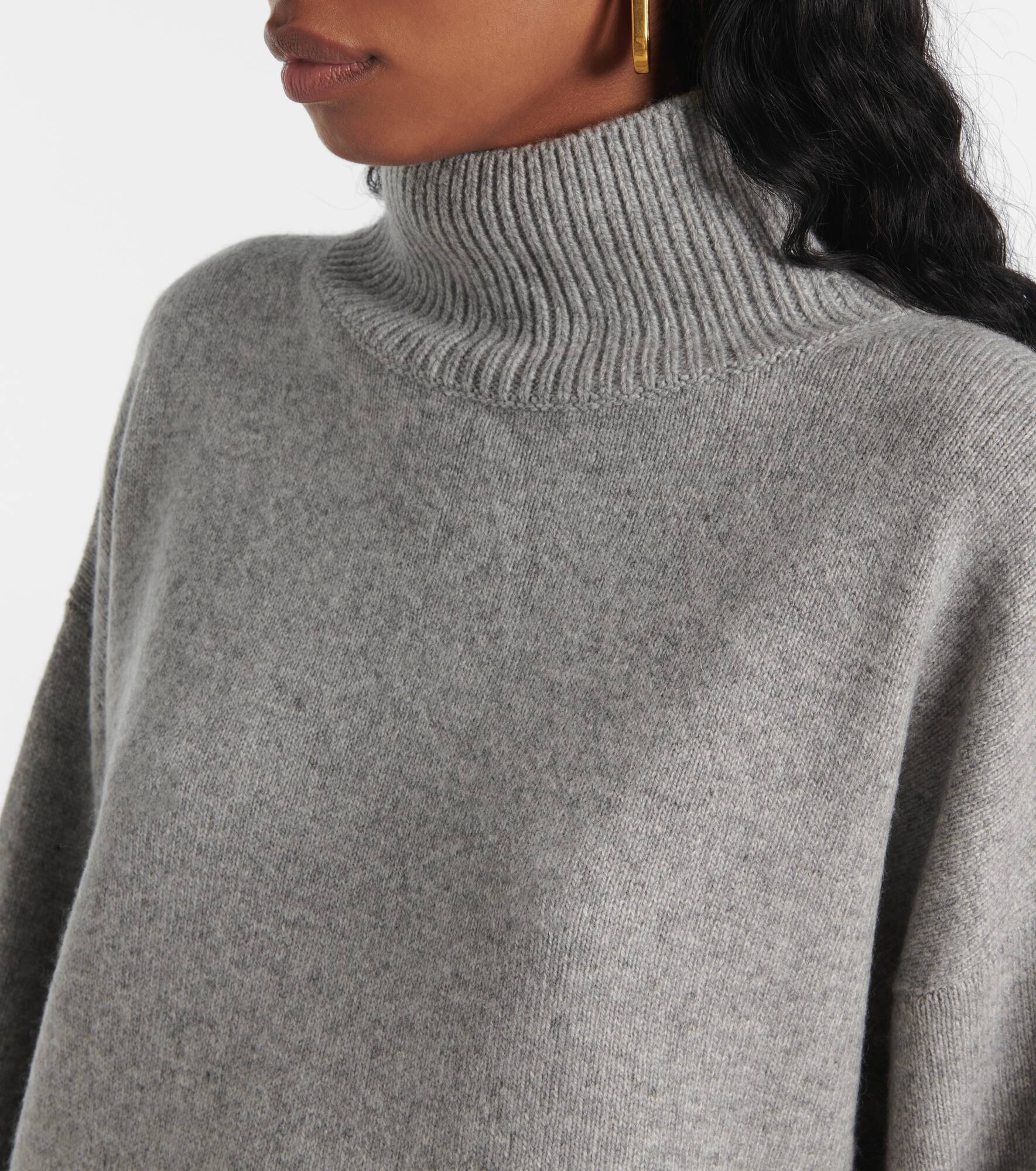 Wool and cashmere turtleneck sweater - 4