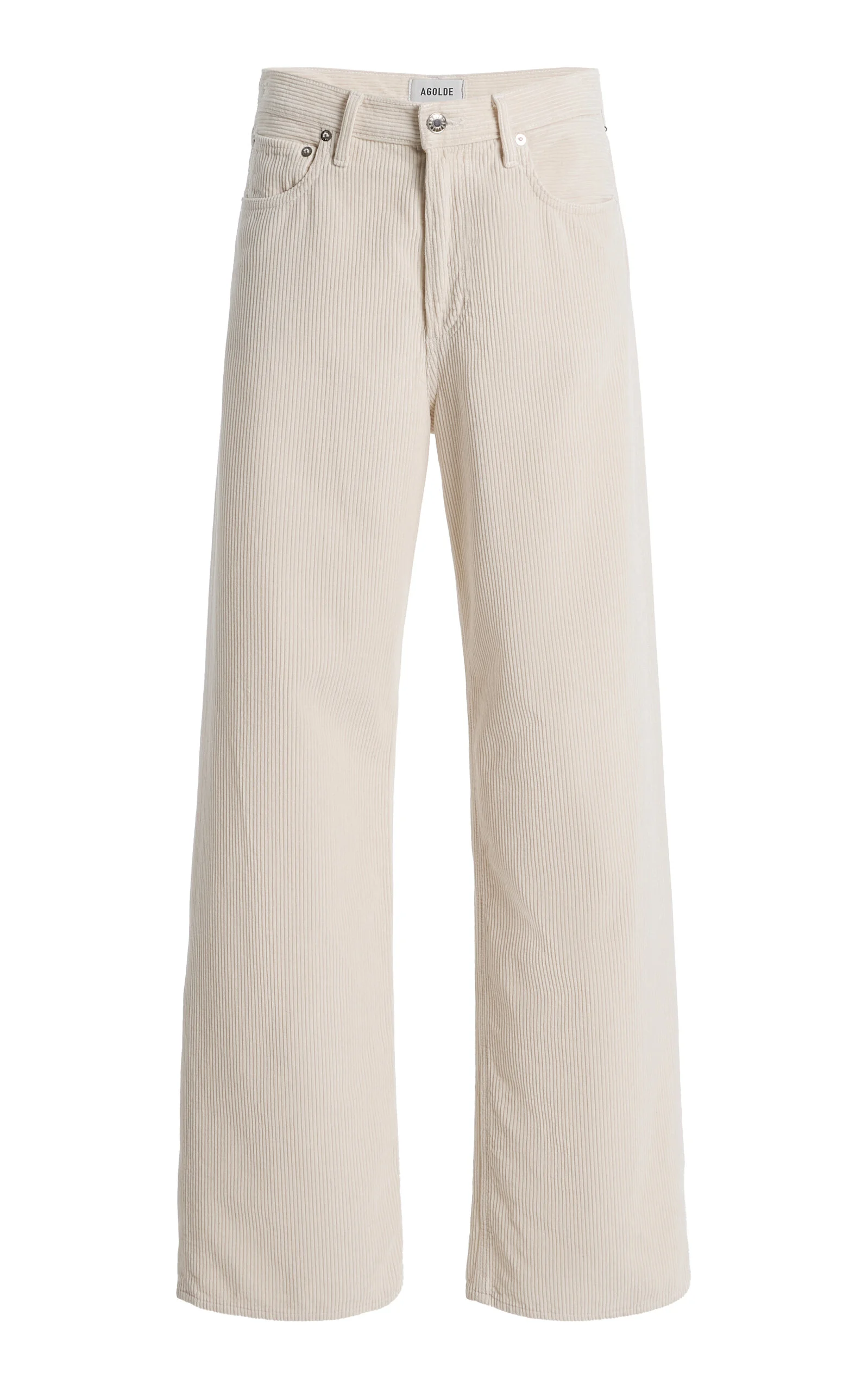 Ren Corduroy High-Rise Wide-Leg Jeans - 1