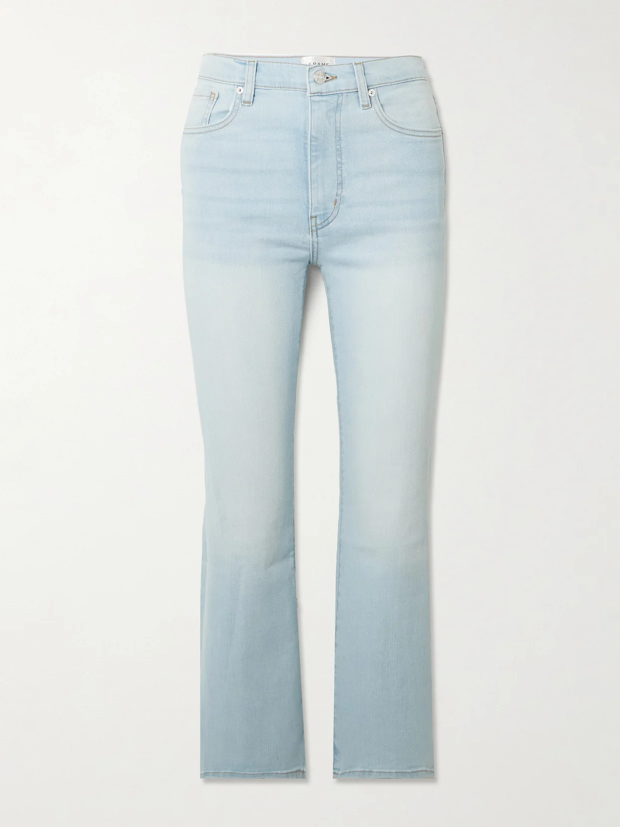 Reboot Crop Stretch High-rise Bootcut Jeans - 1