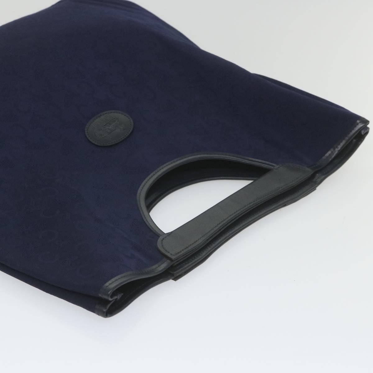 CELINE C Macadam Canvas Hand Bag Navy - 5