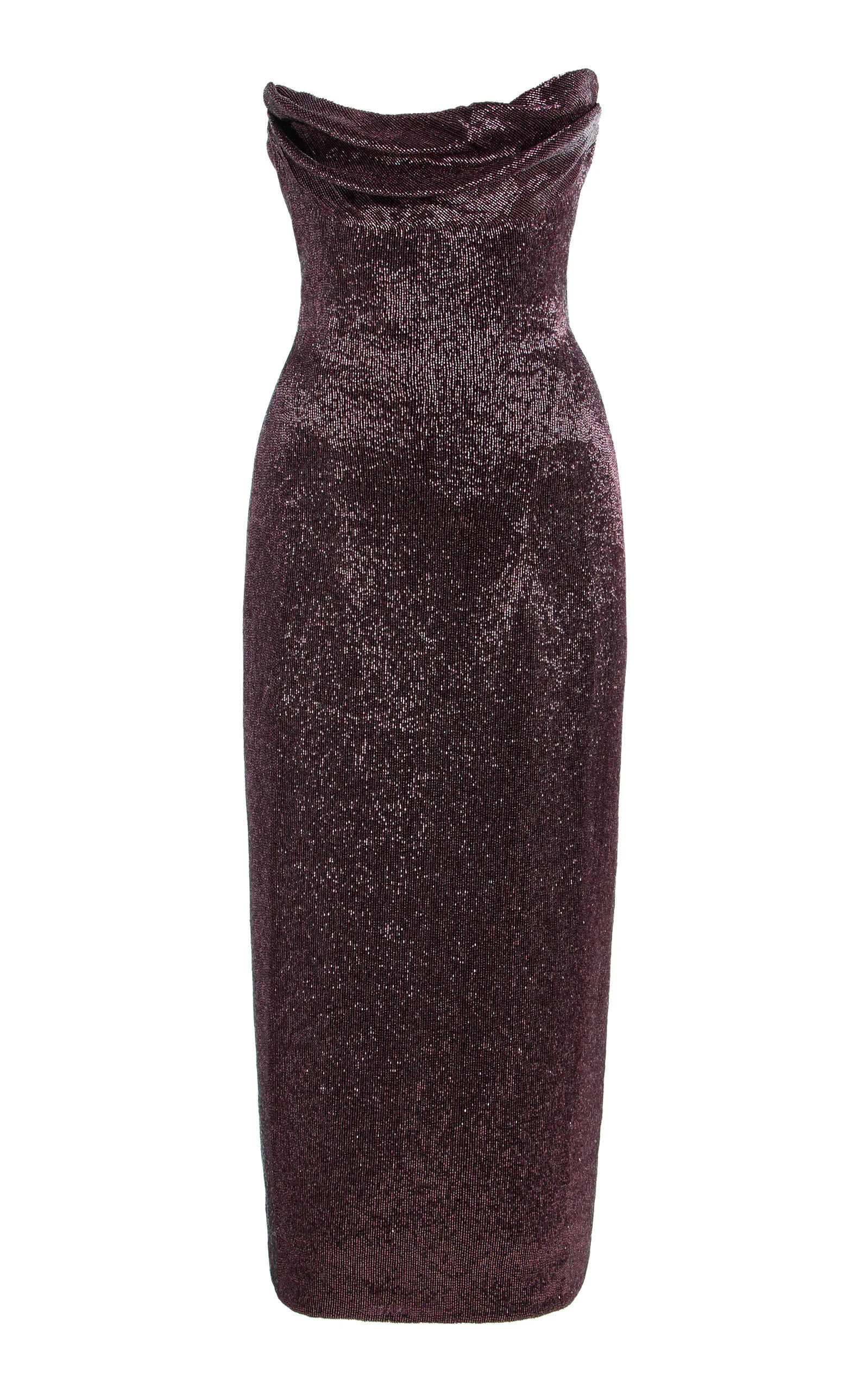 Ivy Beaded Midi Dress burgundy - 1