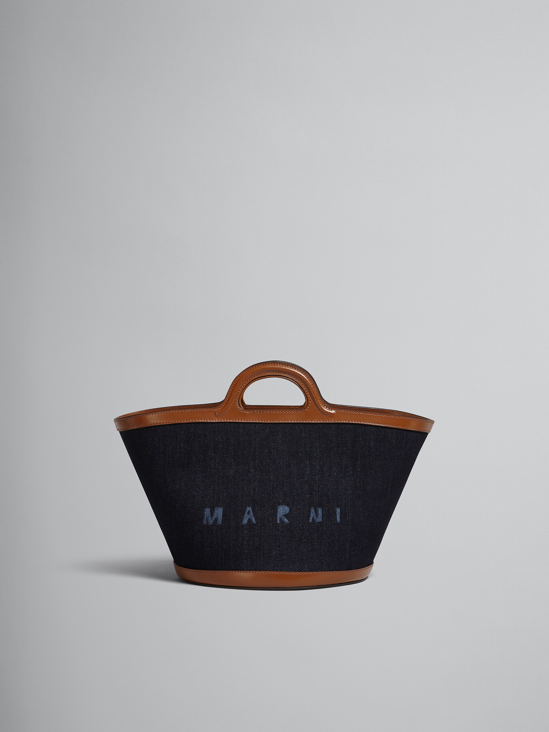 TROPICALIA SMALL BAG IN DENIM AND LEATHER 1