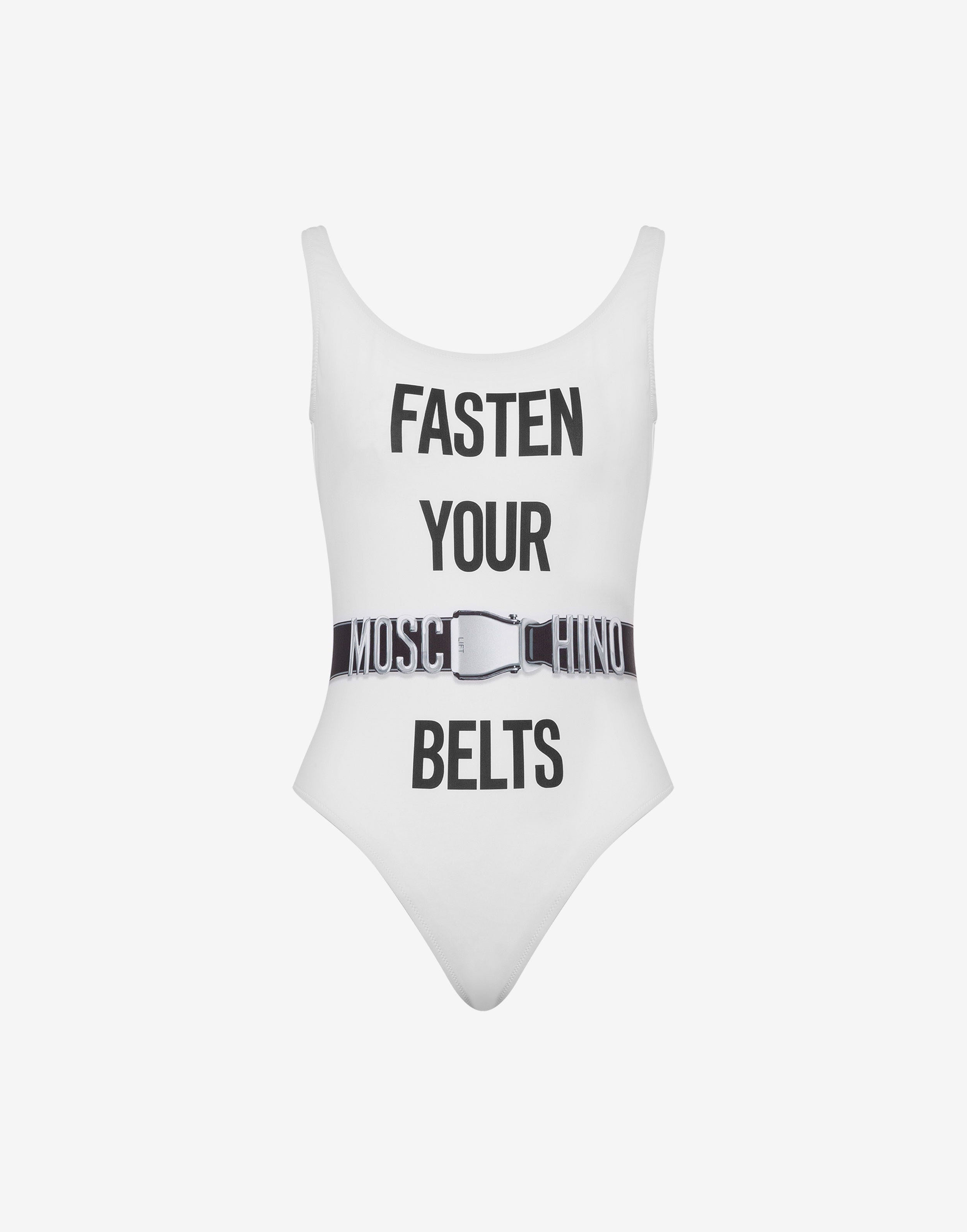 FASTEN YOUR BELTS ONE-PIECE SWIMSUIT - 1