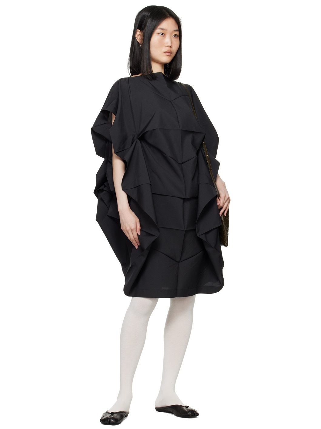Black No. 7 Midi Dress - 4