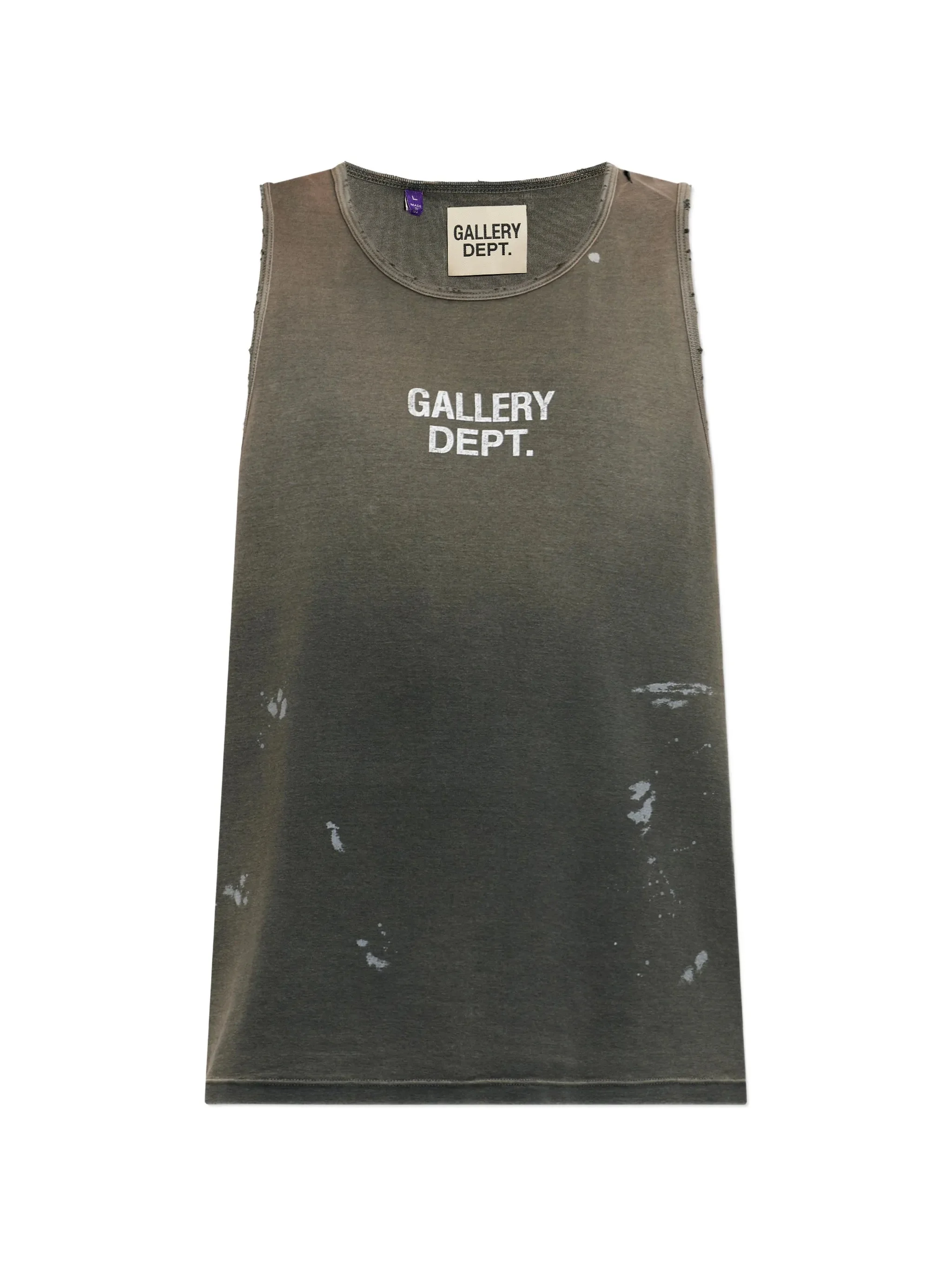 Gallery Dept. Logo-print Distressed Vest - 1