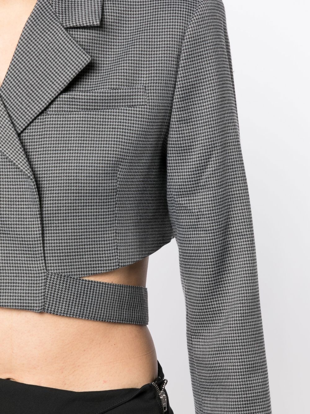 cropped wraparound blazer - 5