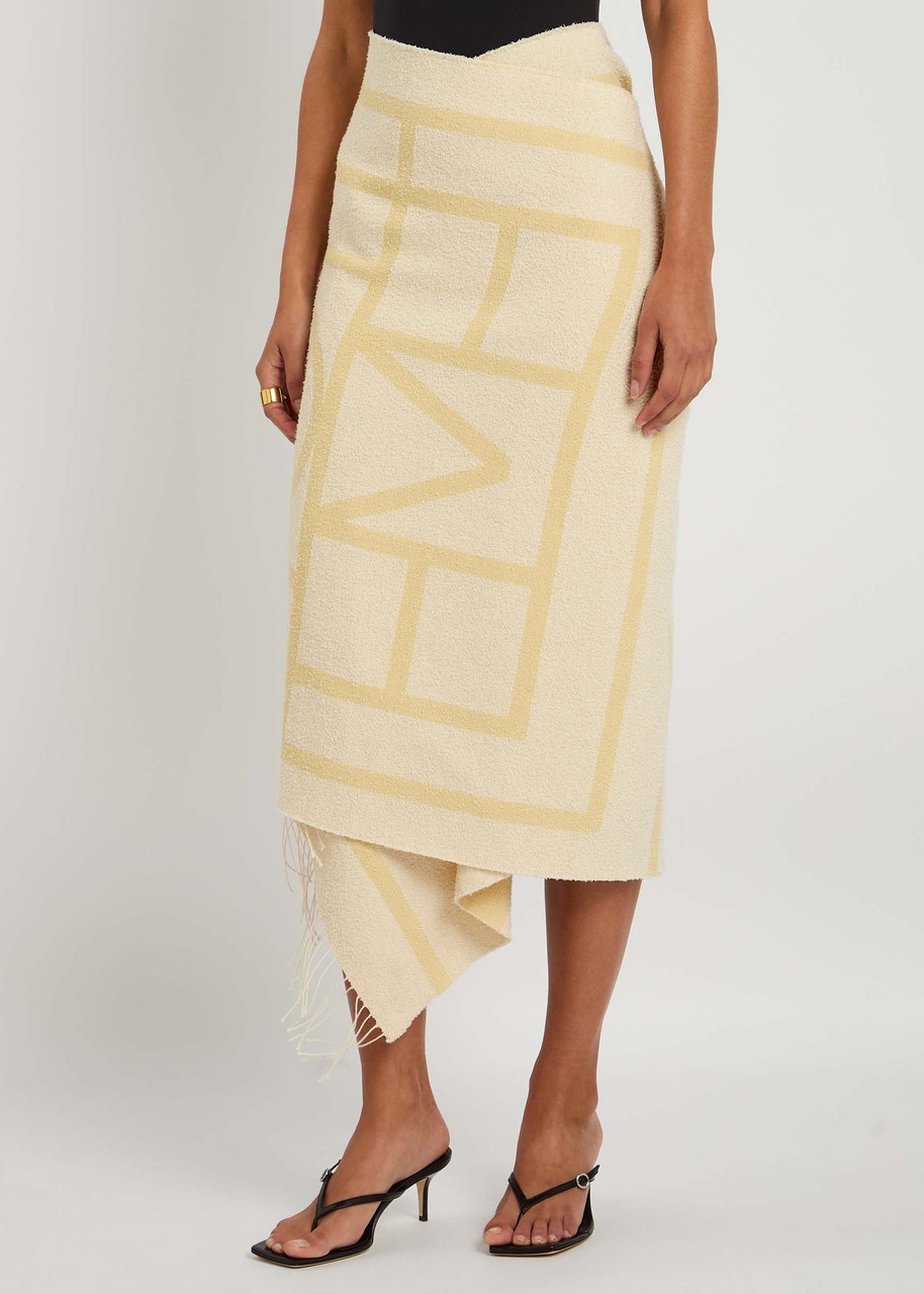 Toteme Monogram-jacquard Cotton-blend Sarong - 2