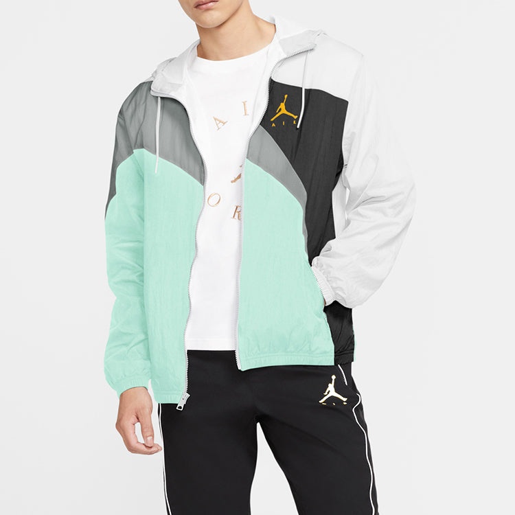 Air Jordan Jumpman Wave Woven Jacket Multicolor Splicing CK6867-100 - 3