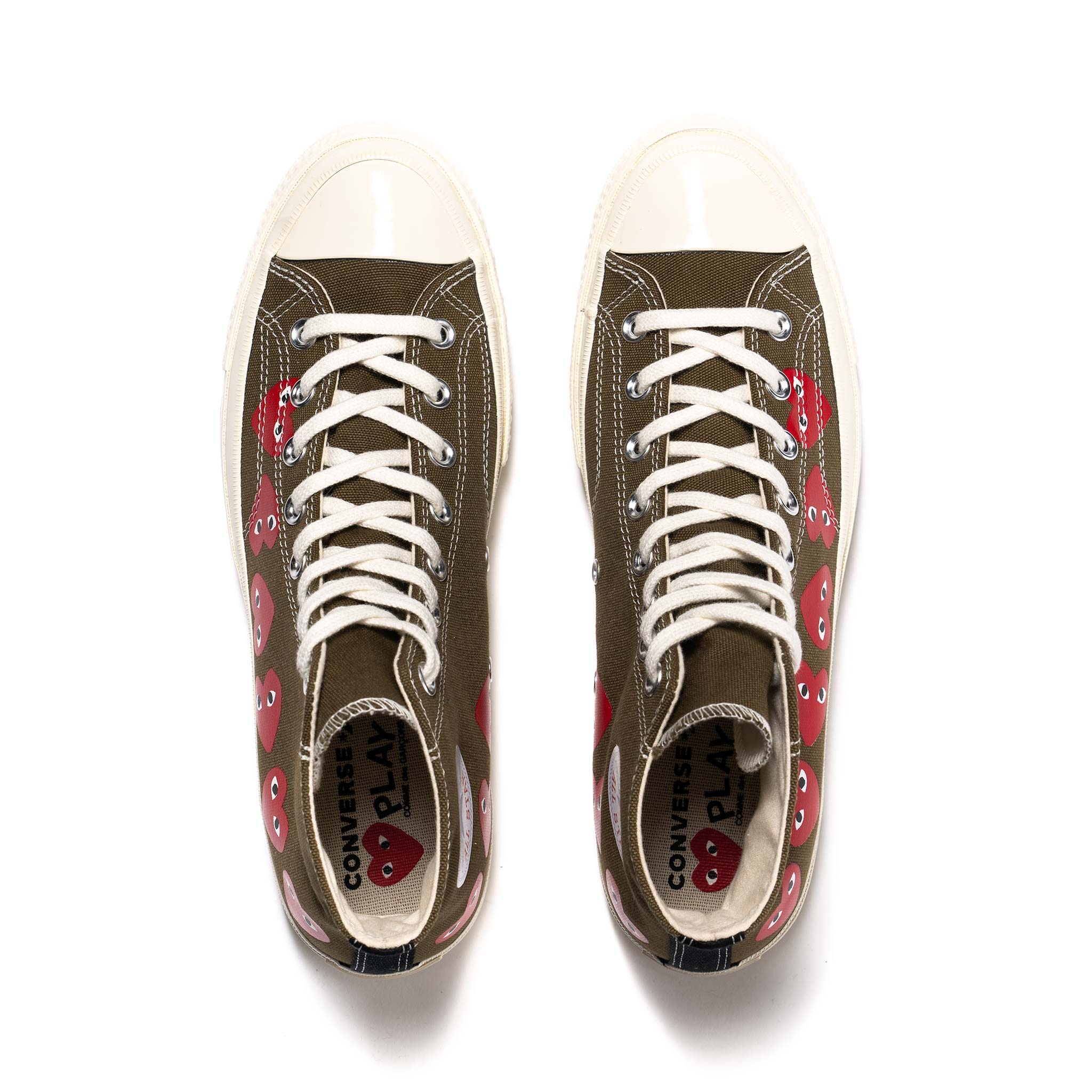 X CONVERSE CHUCK 70 MULTI HEART HIGH FIR GREEN - 4