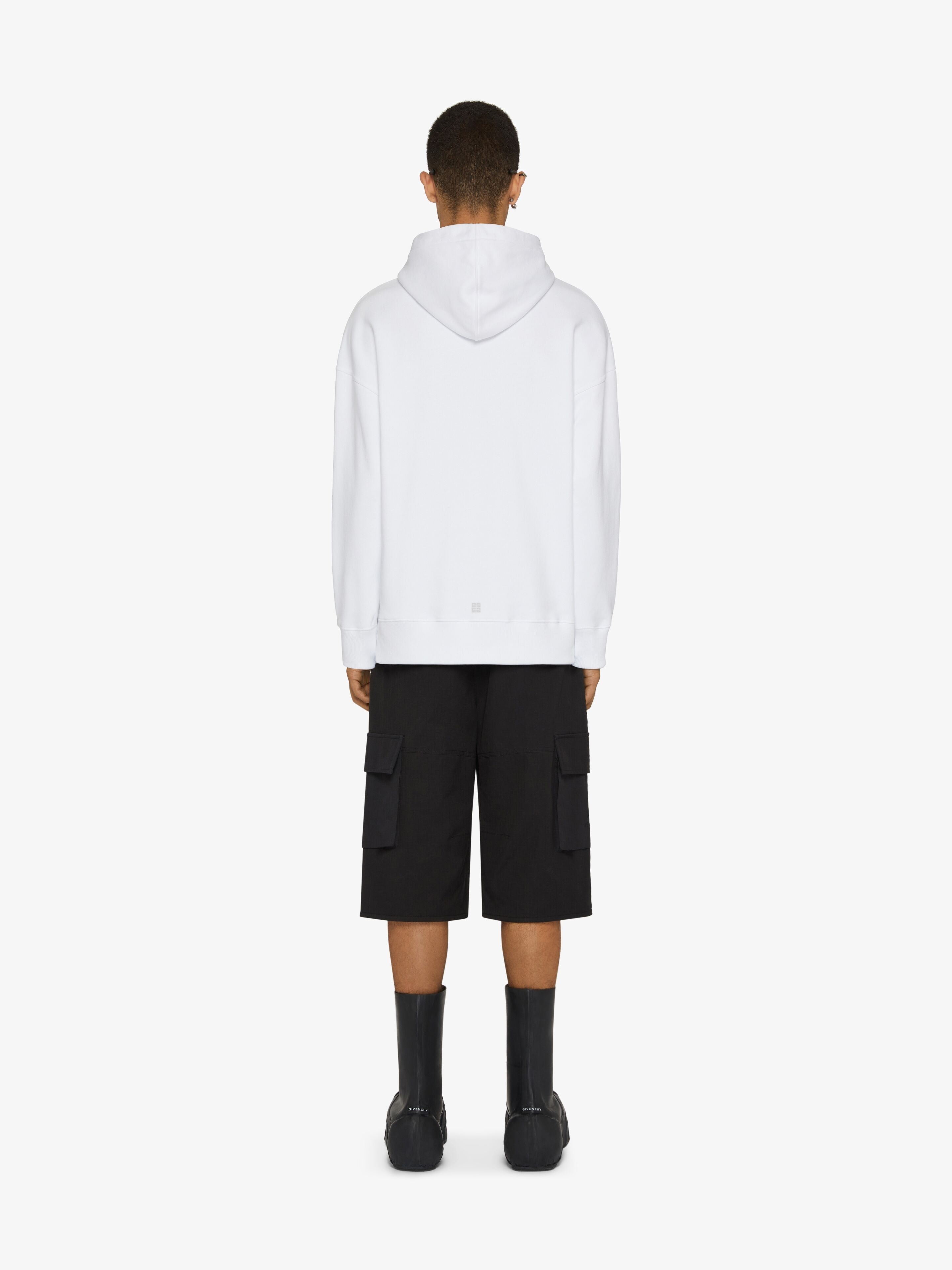 REFLECTIVE GIVENCHY SLIM FIT HOODIE IN COTTON - 4