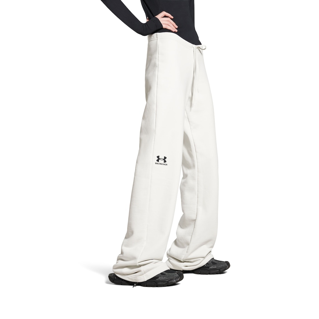 Women's Under Armour® Flared Sweatpants in White/black - 5
