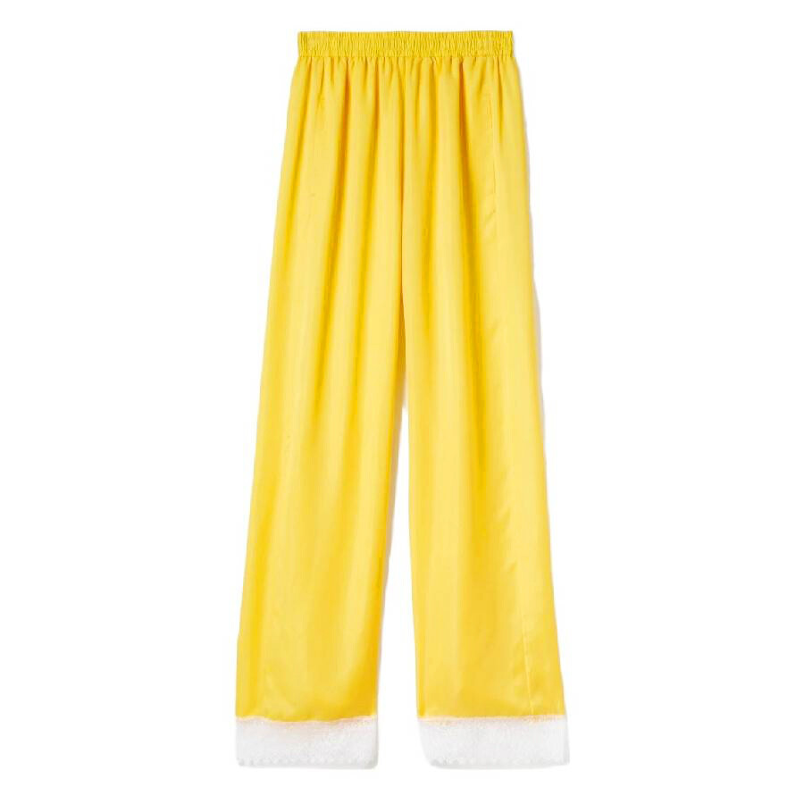 Burberry Wide-Leg Silk Satin Trousers - 5