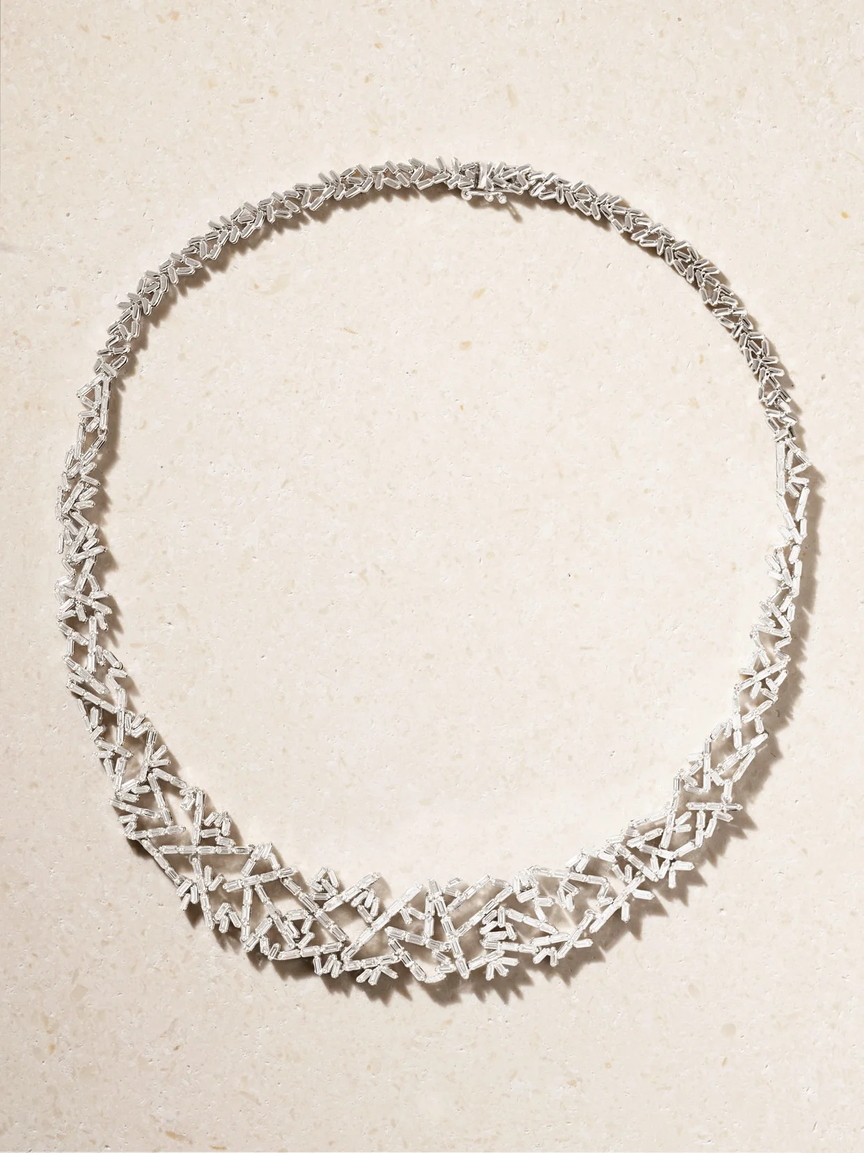 18-karat White Gold Diamond Necklace - 1