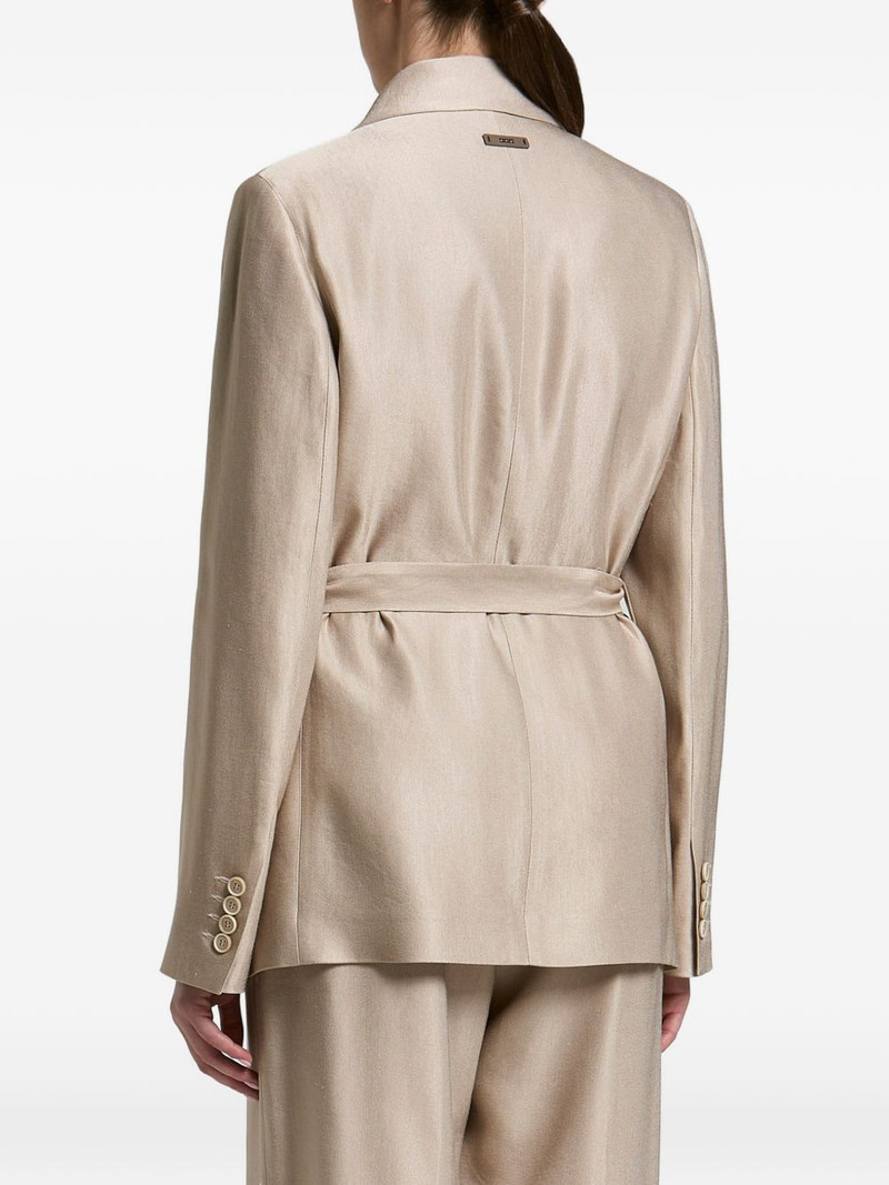 single-breasted belted blazer 3