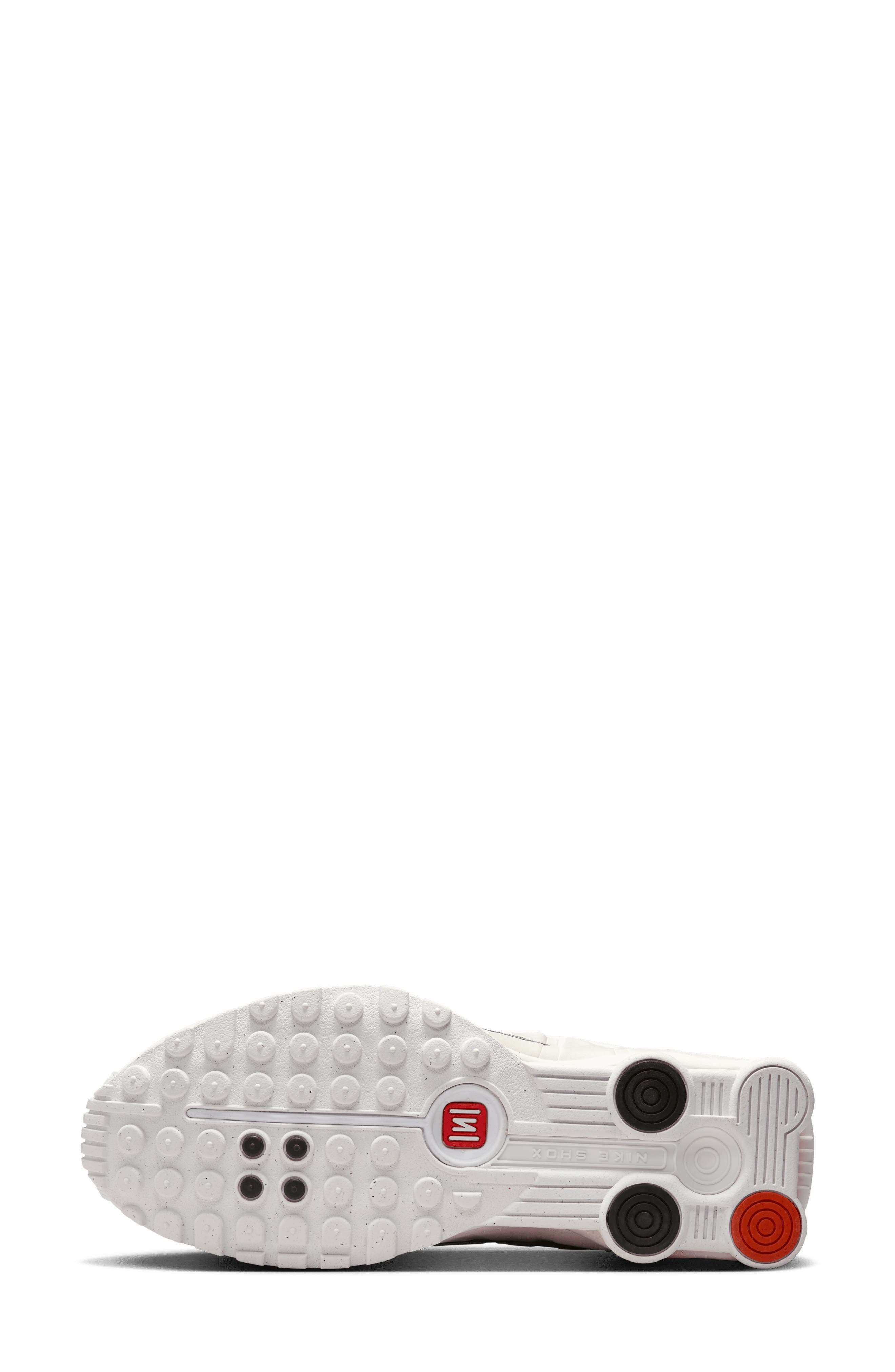 Nike Shox R4 Sneaker in White/Phantom/Red/White at Nordstrom - 4