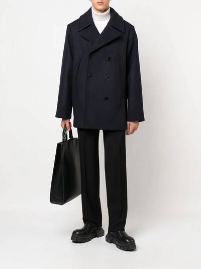 Jil Sander double-breasted wool coat outlook