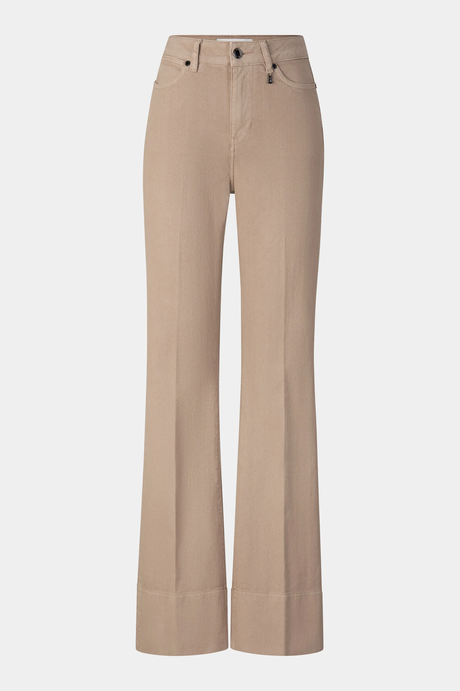 Flared fit jeans Devin in Camel - 1
