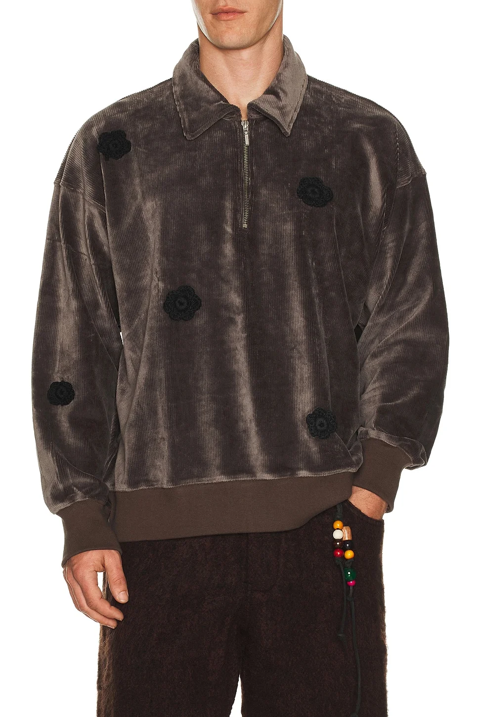 Daisy Quarter Zip Jumper - 1