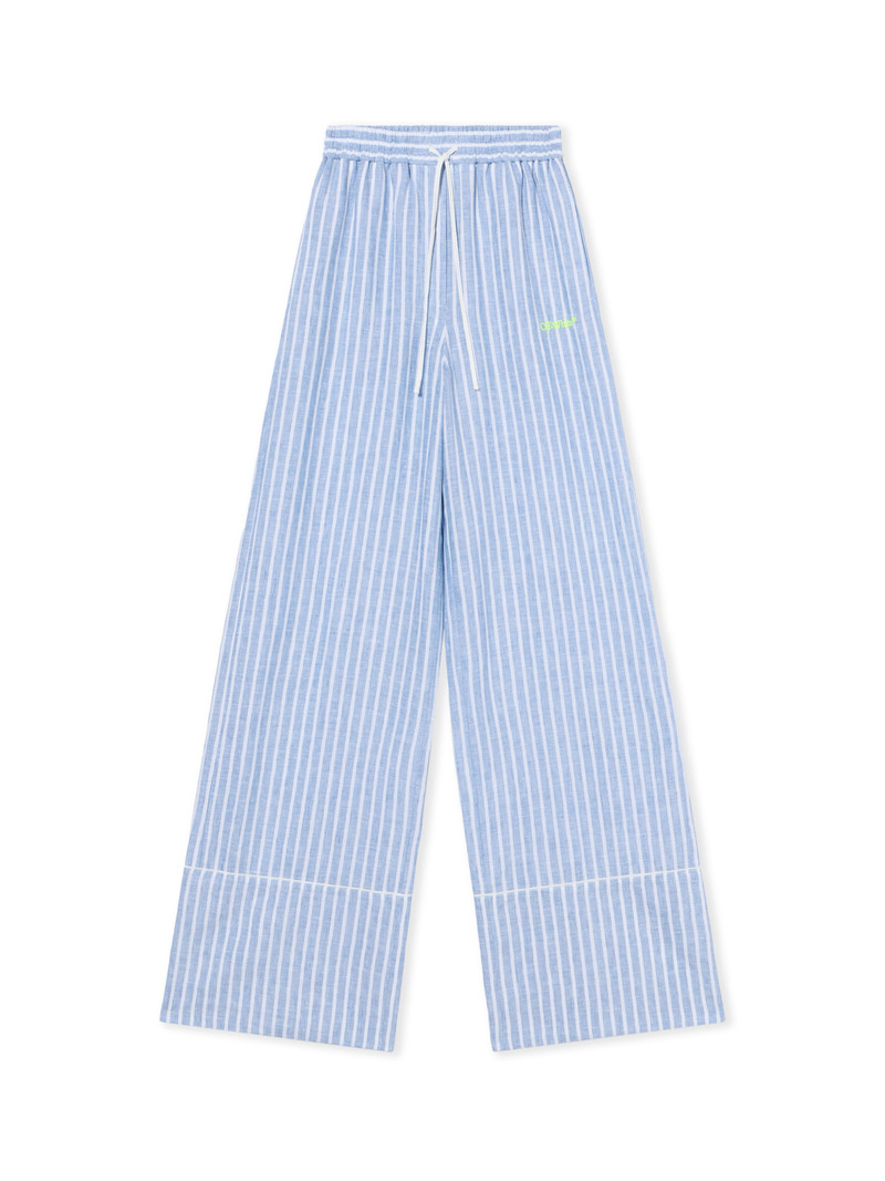 Striped Wide-Leg Pants 1