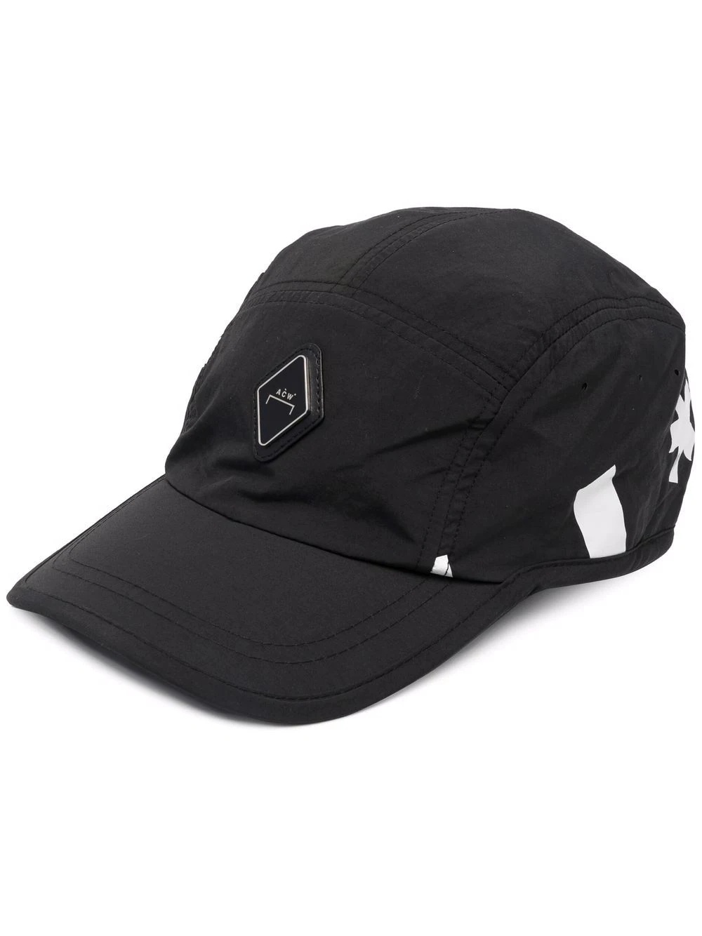 logo-print panelled cap - 1