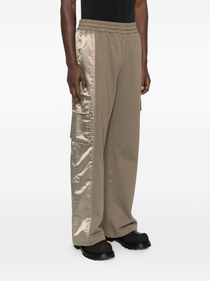 satin-panel cargo pants 3