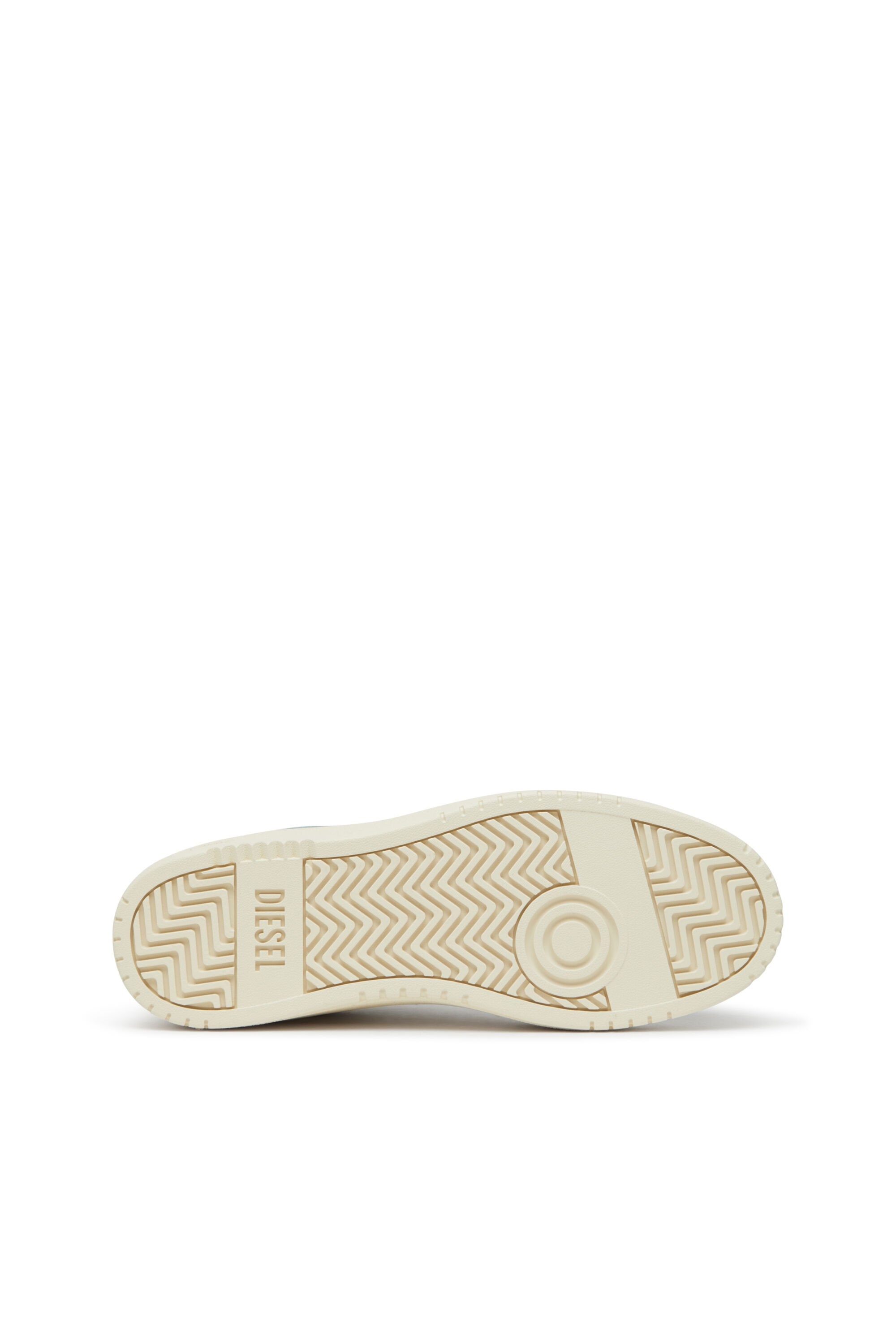 ■DIESEL■S-Oval Skate Low スニーカー Men's S-Oval Skate-Fabric-panelled leather sneakers | Black