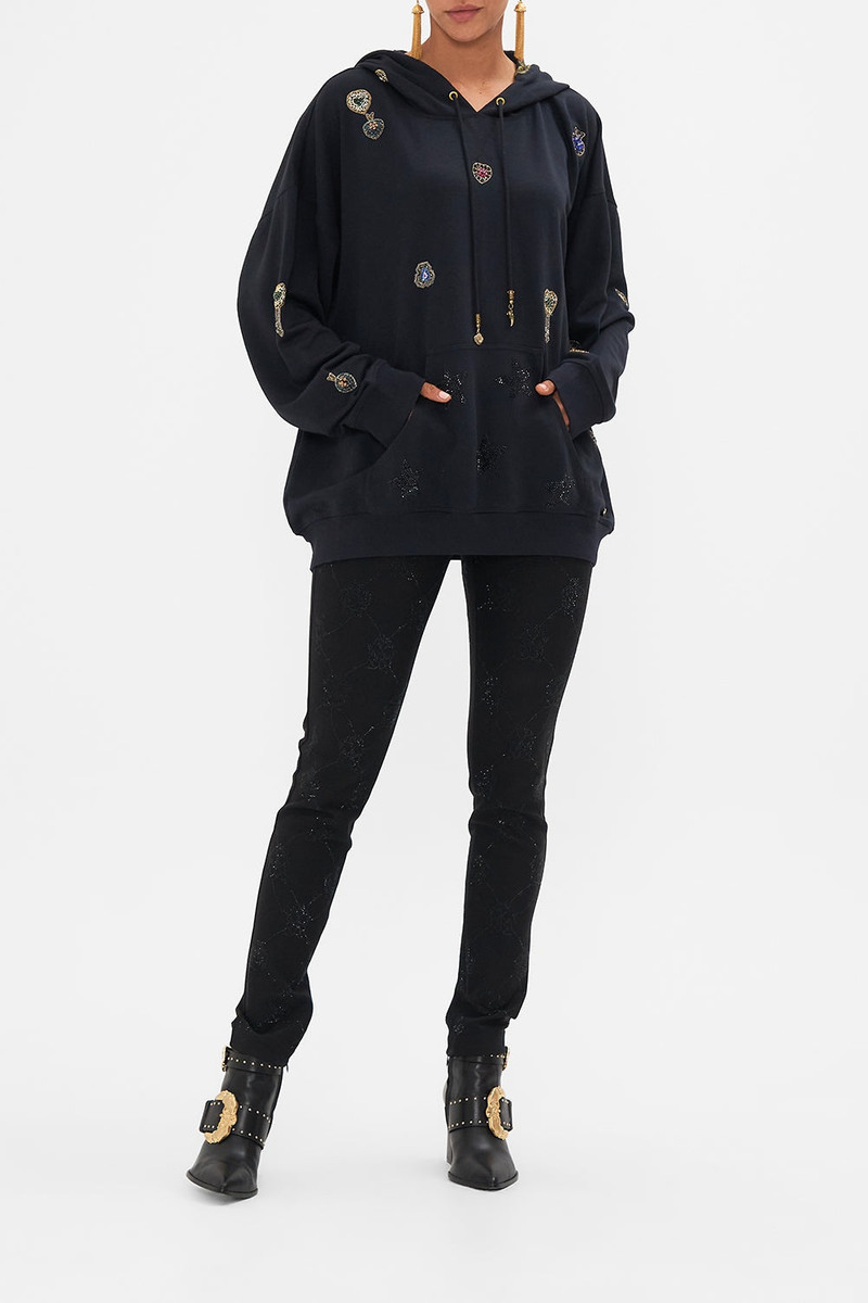 CAMILLA OVERSIZED EMBELLISHED BOYFRIEND HOODIE outlook