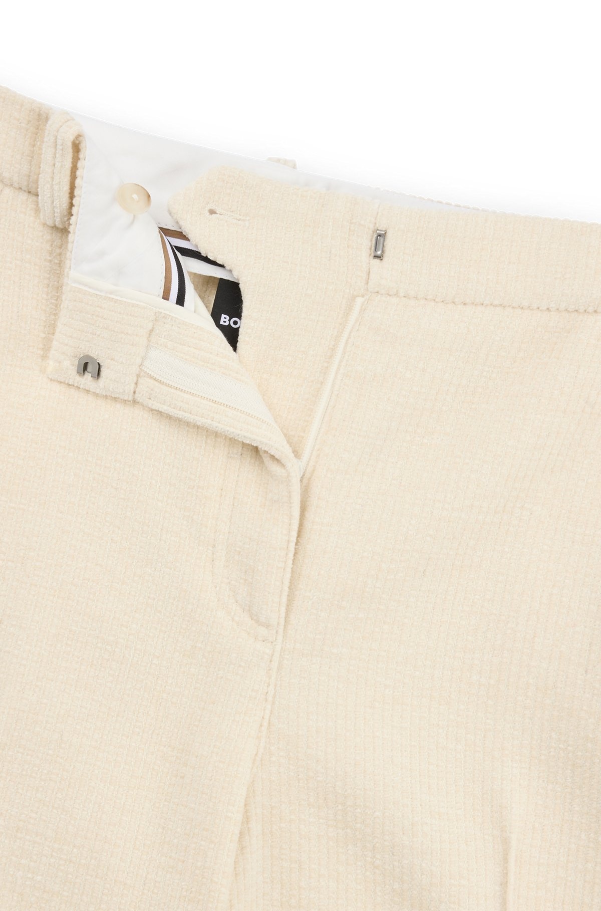 RELAXED-FIT HIGH-WAISTED TROUSERS IN VELVET CORDUROY - 6