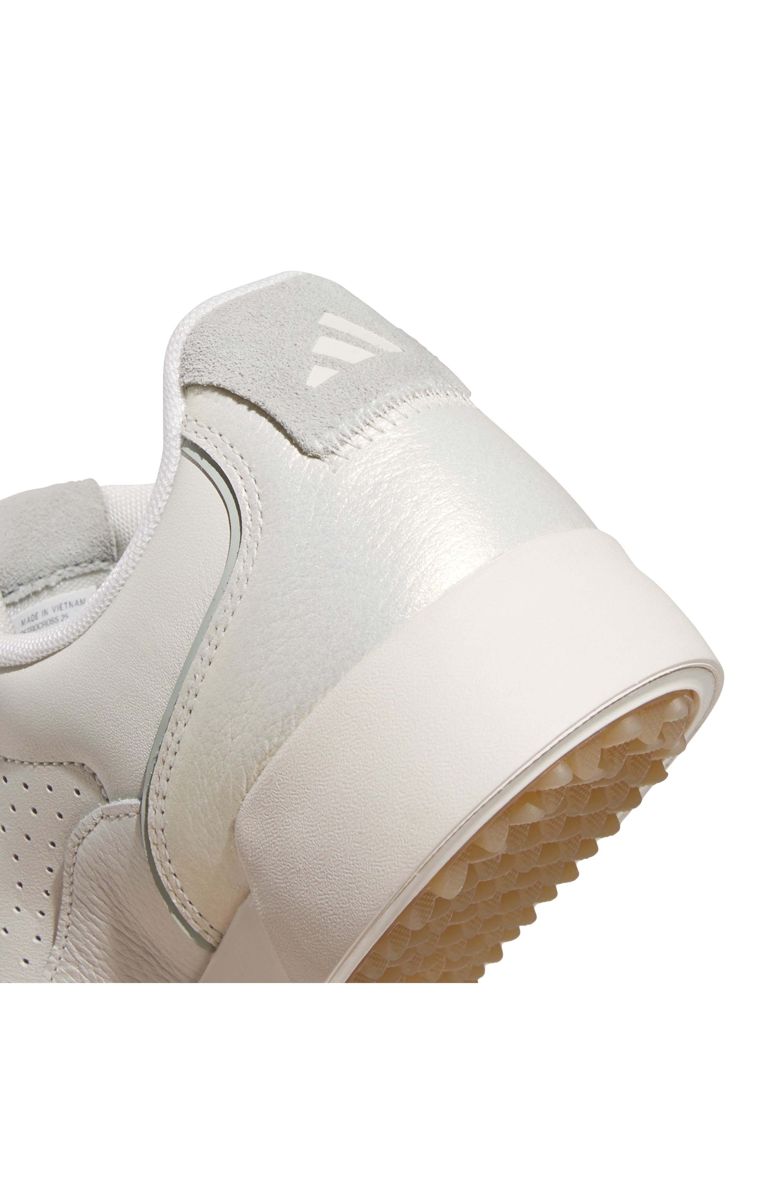 adidas Retrocross 25 Spikeless Golf Shoe in Off White/Wonder Silver/Gum at Nordstrom - 7