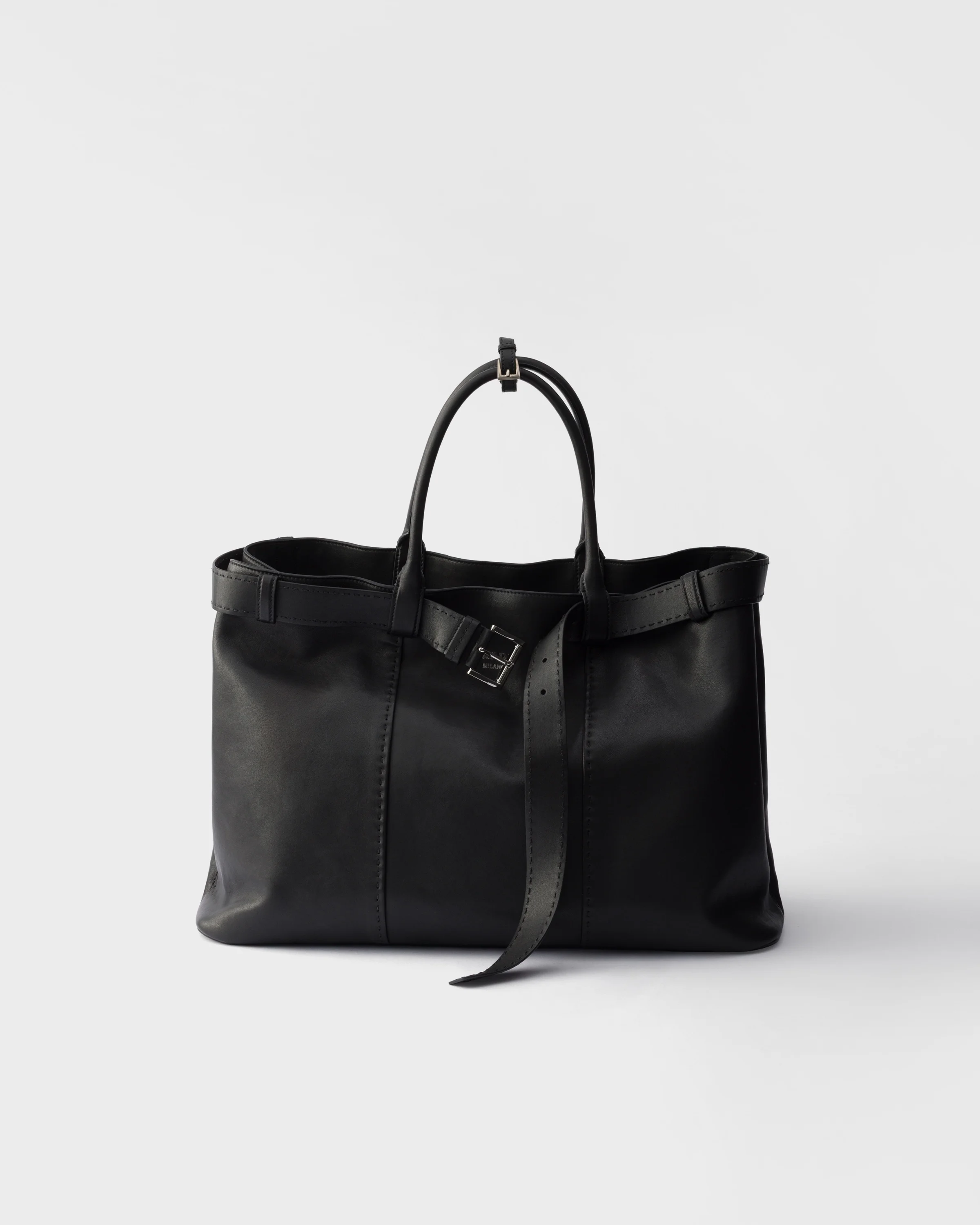 Prada Buckle antiqued nappa leather bag - 1