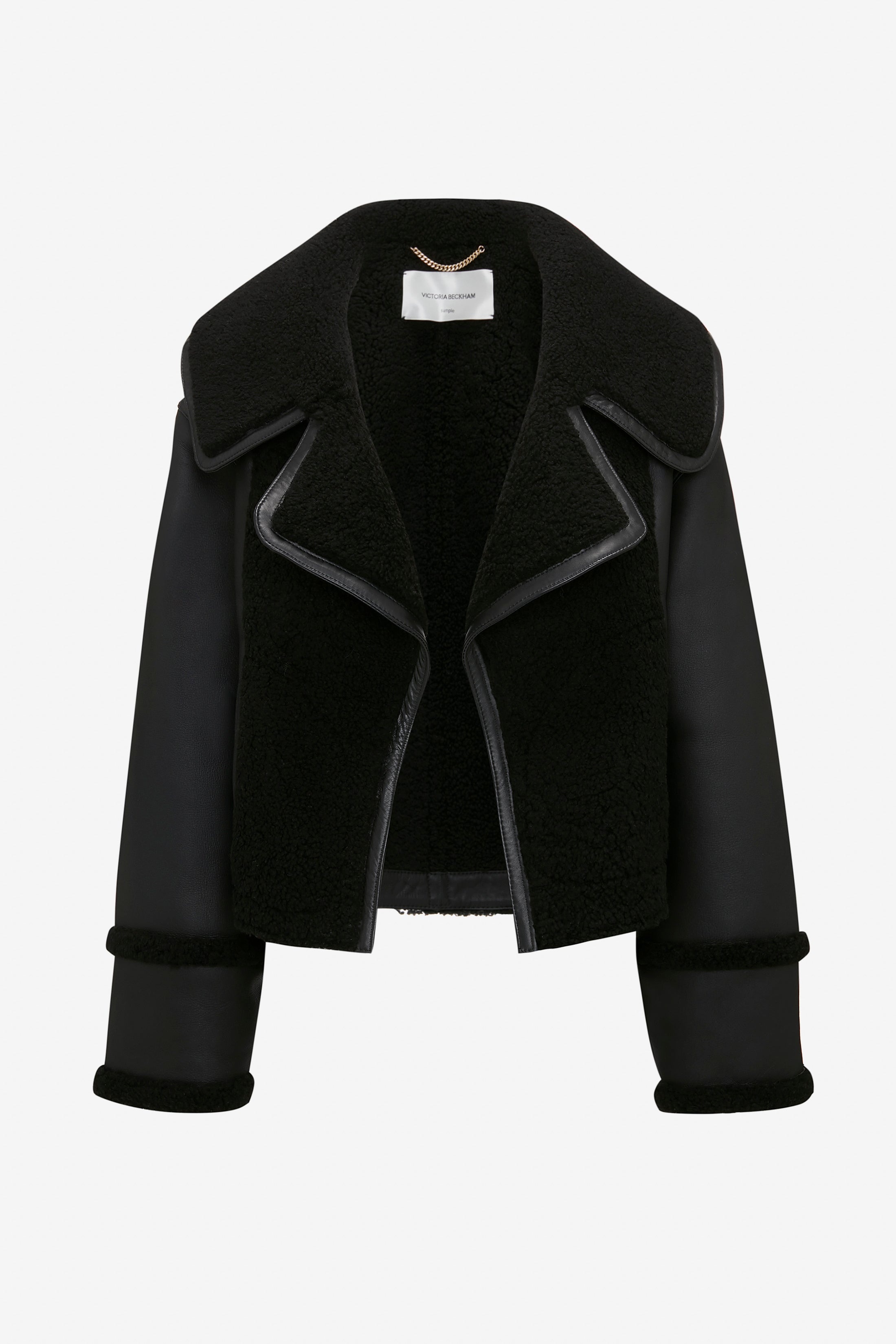 Shearling Jacket In Black - 1