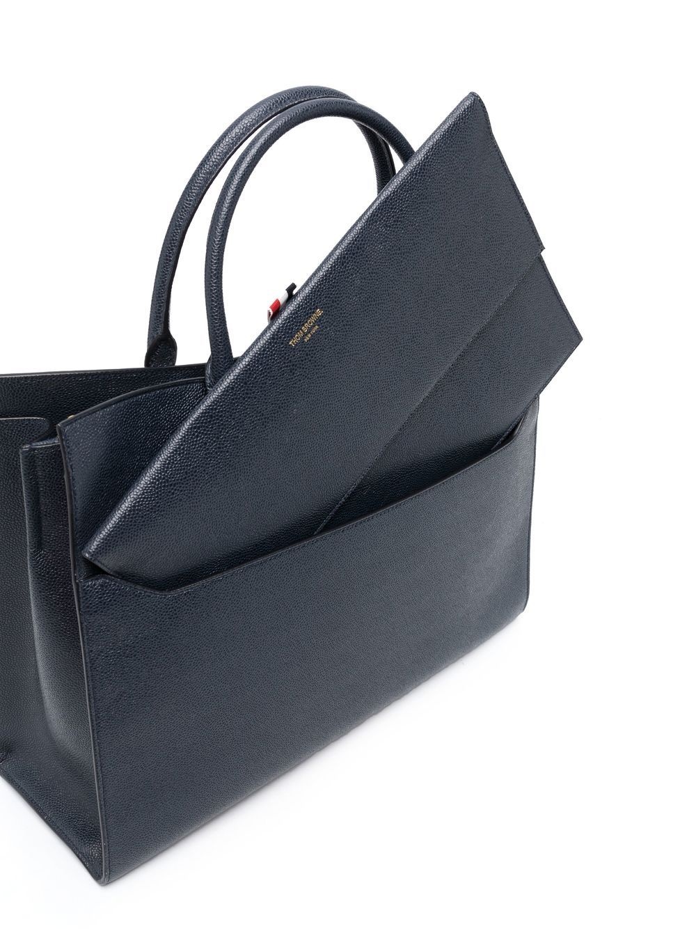 pebbled-leather Duet tote - 4