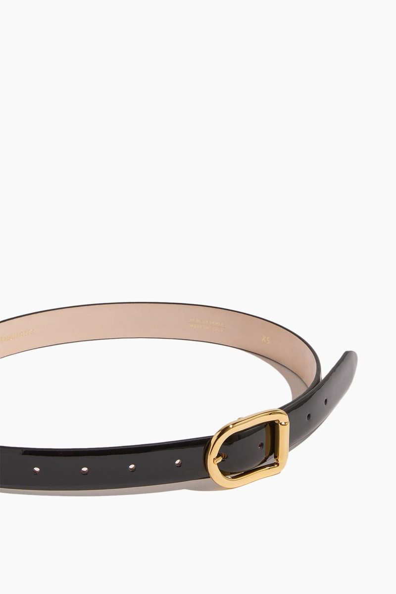 DÉHANCHE Mija Belt in Black Lacquer/Gold outlook