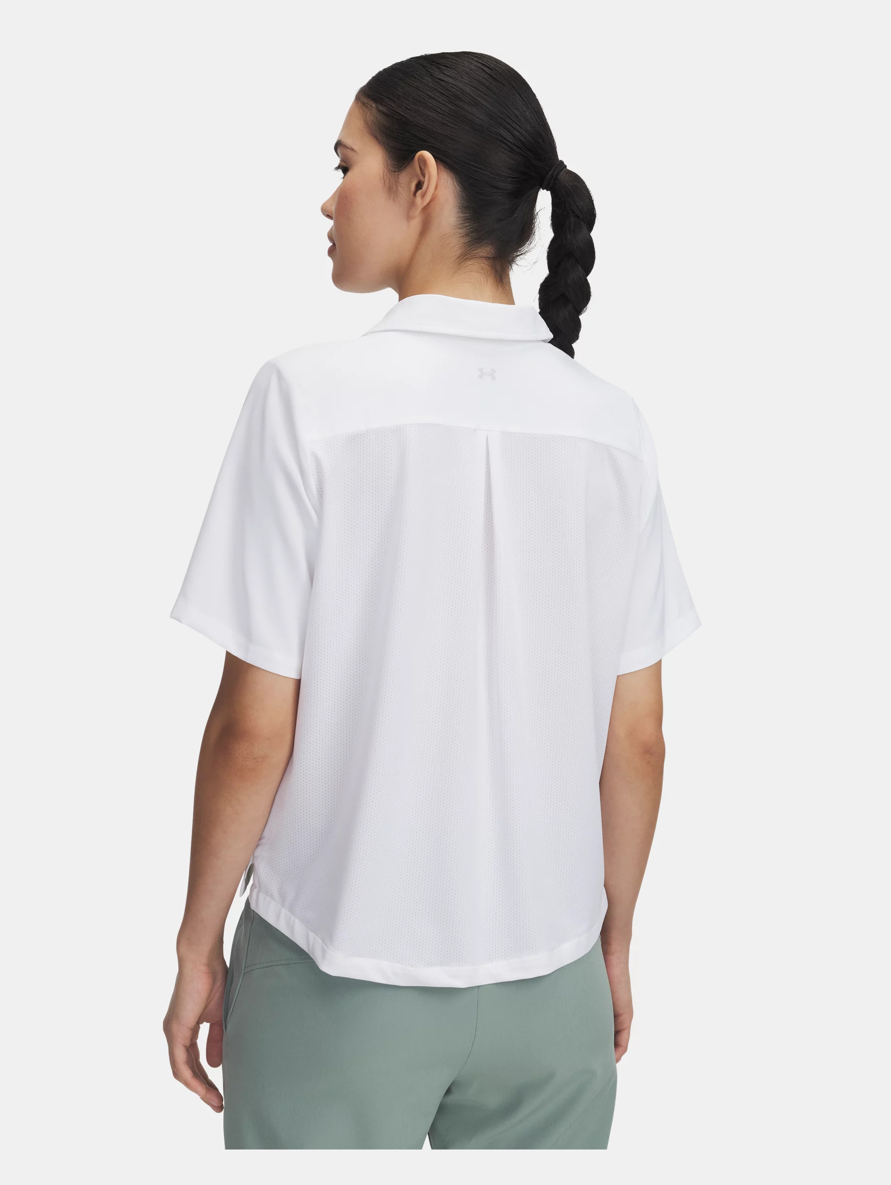 Women's UA Fish Pro Hybrid Woven Short Sleeve - 2