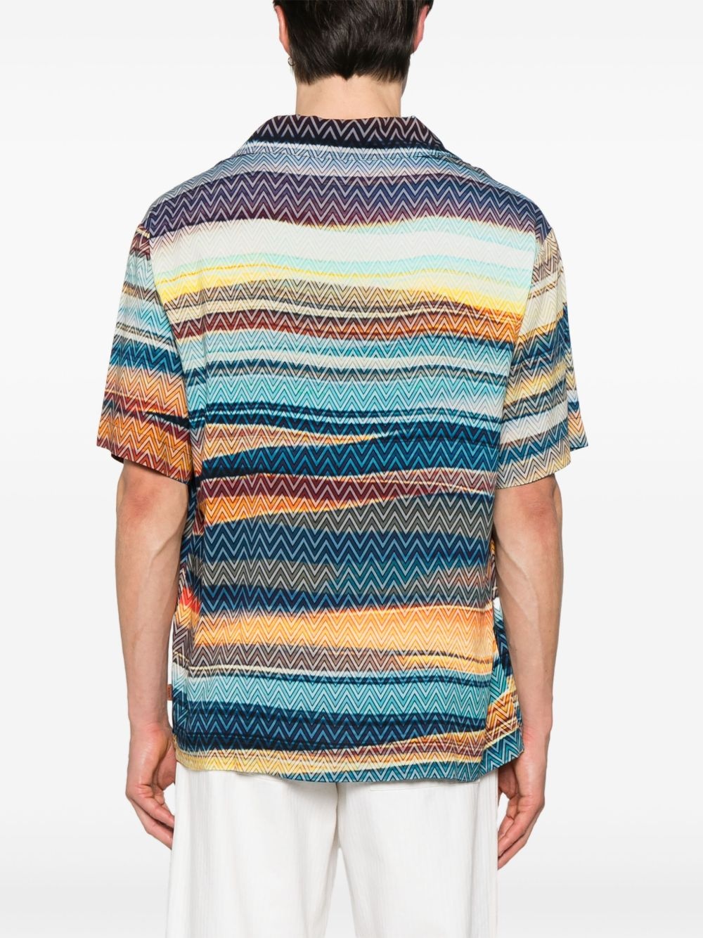 zigzag-print shirt - 4