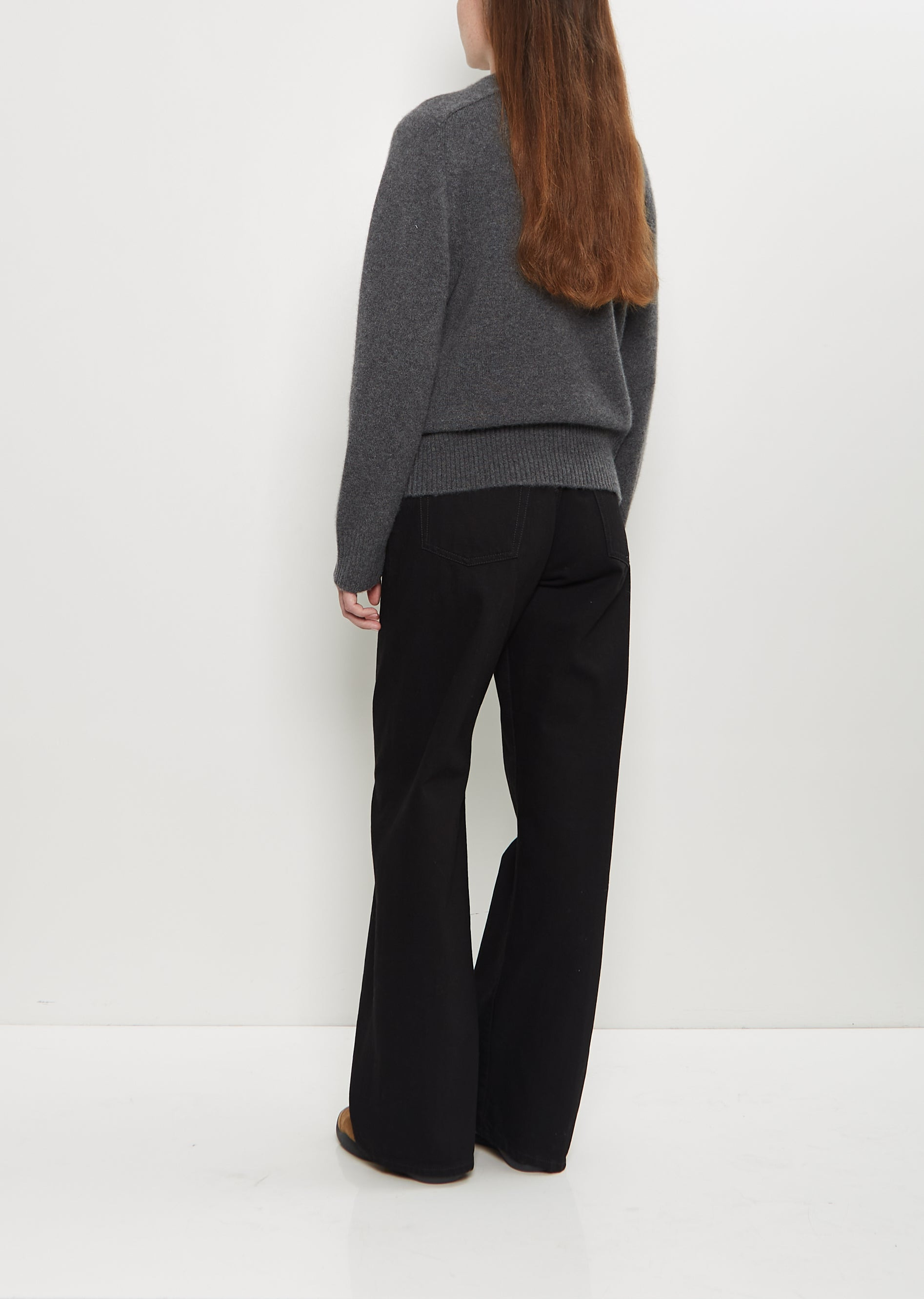 Baltra Cashmere Sweater — Anthracite Melange - 3