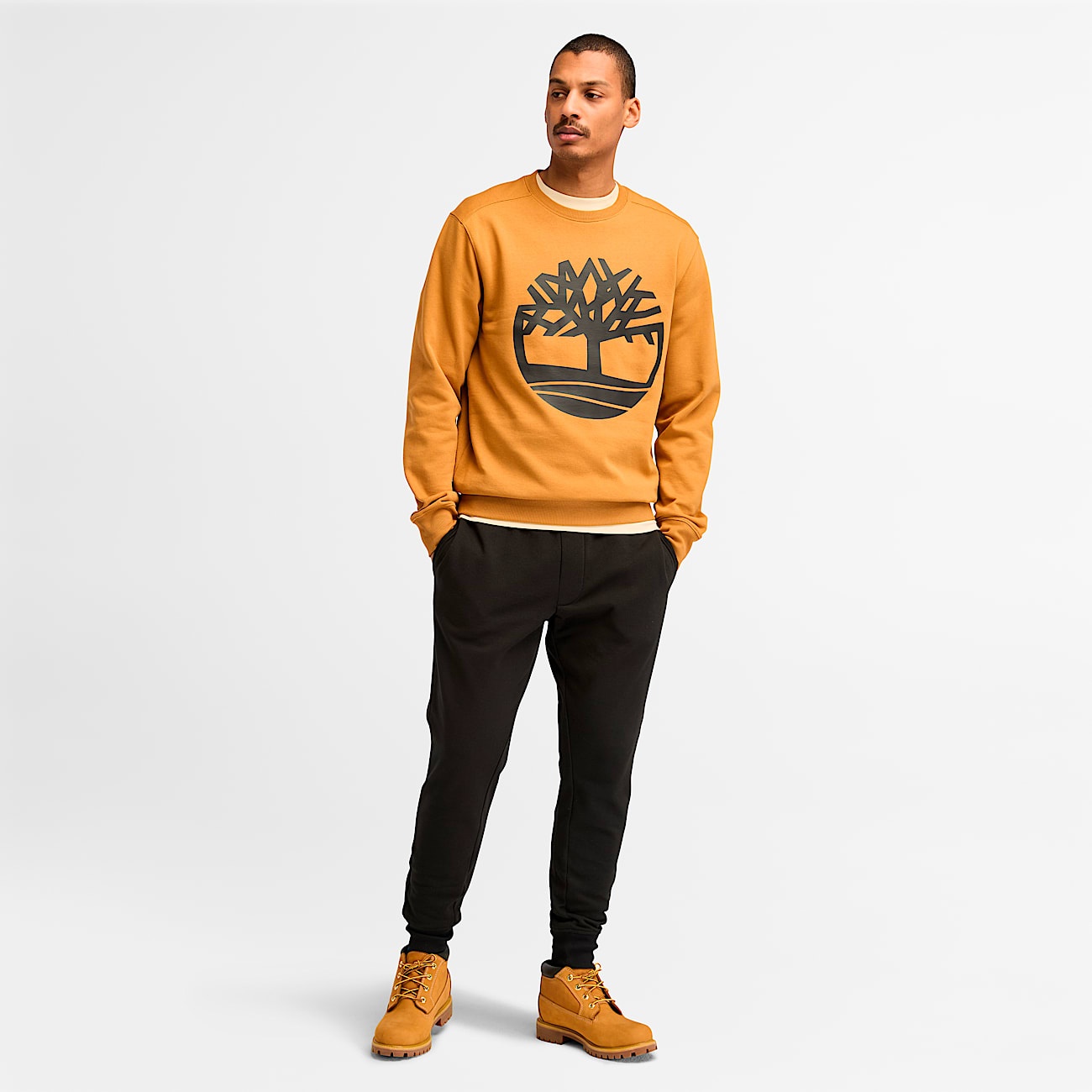 Men's Timberland Tree Logo Crewneck Sweatshirt - 3