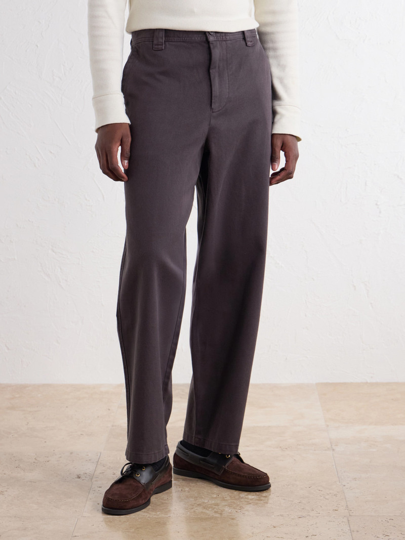 Wide-Leg Cotton-Twill Trousers 3