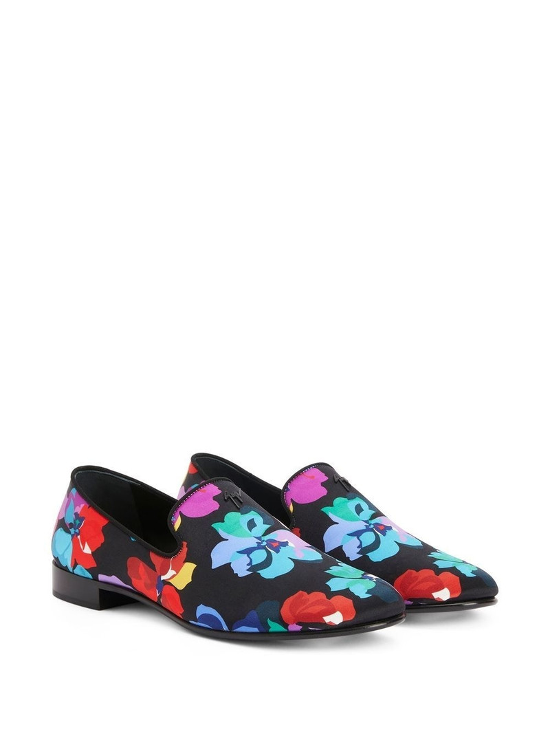 Giuseppe Zanotti Lewis Bloom printed loafers outlook