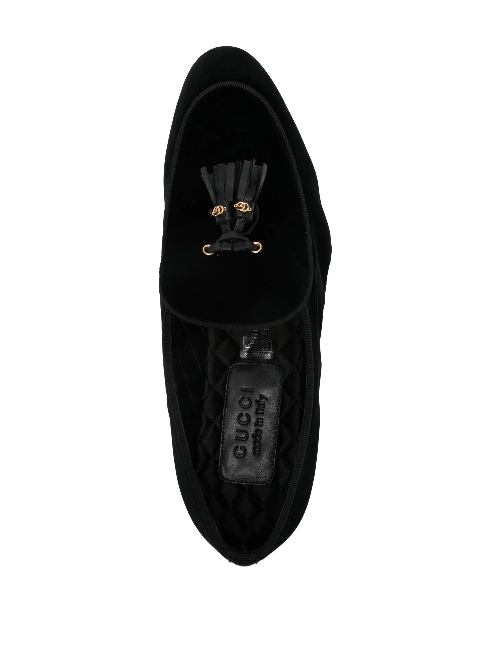Double G-tassels Velvet Loafers - 2