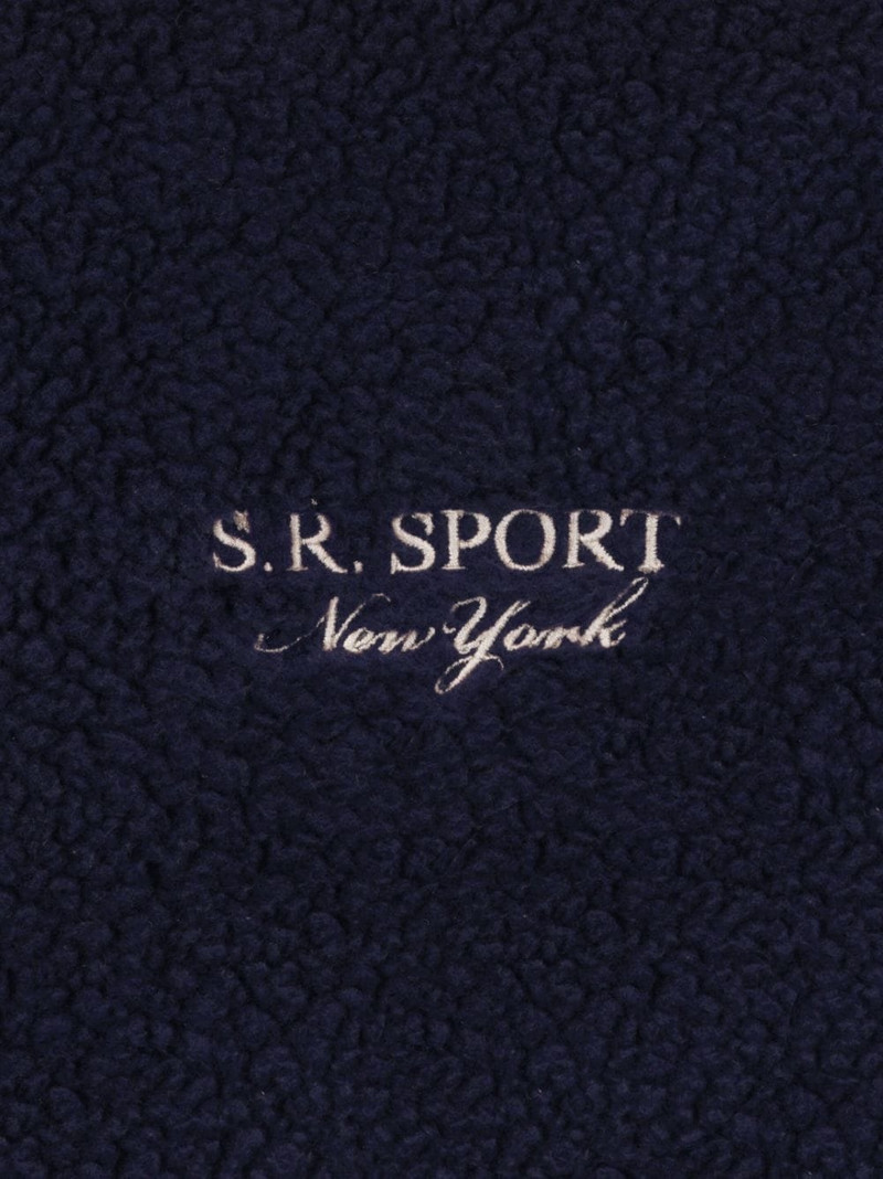 Sporty & Rich half-zip fleece sweatshirt outlook