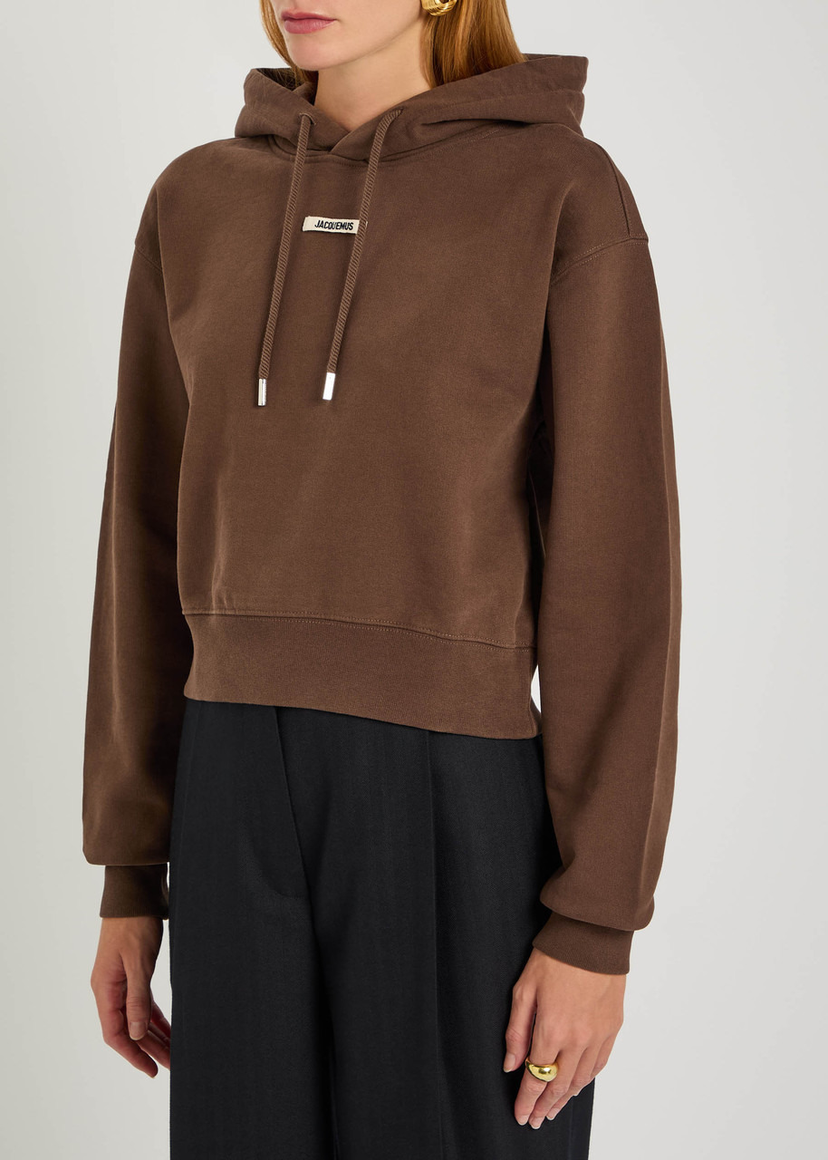 Jacquemus Le Hoodie Gros Grain Hooded Cotton Sweatshirt - 2